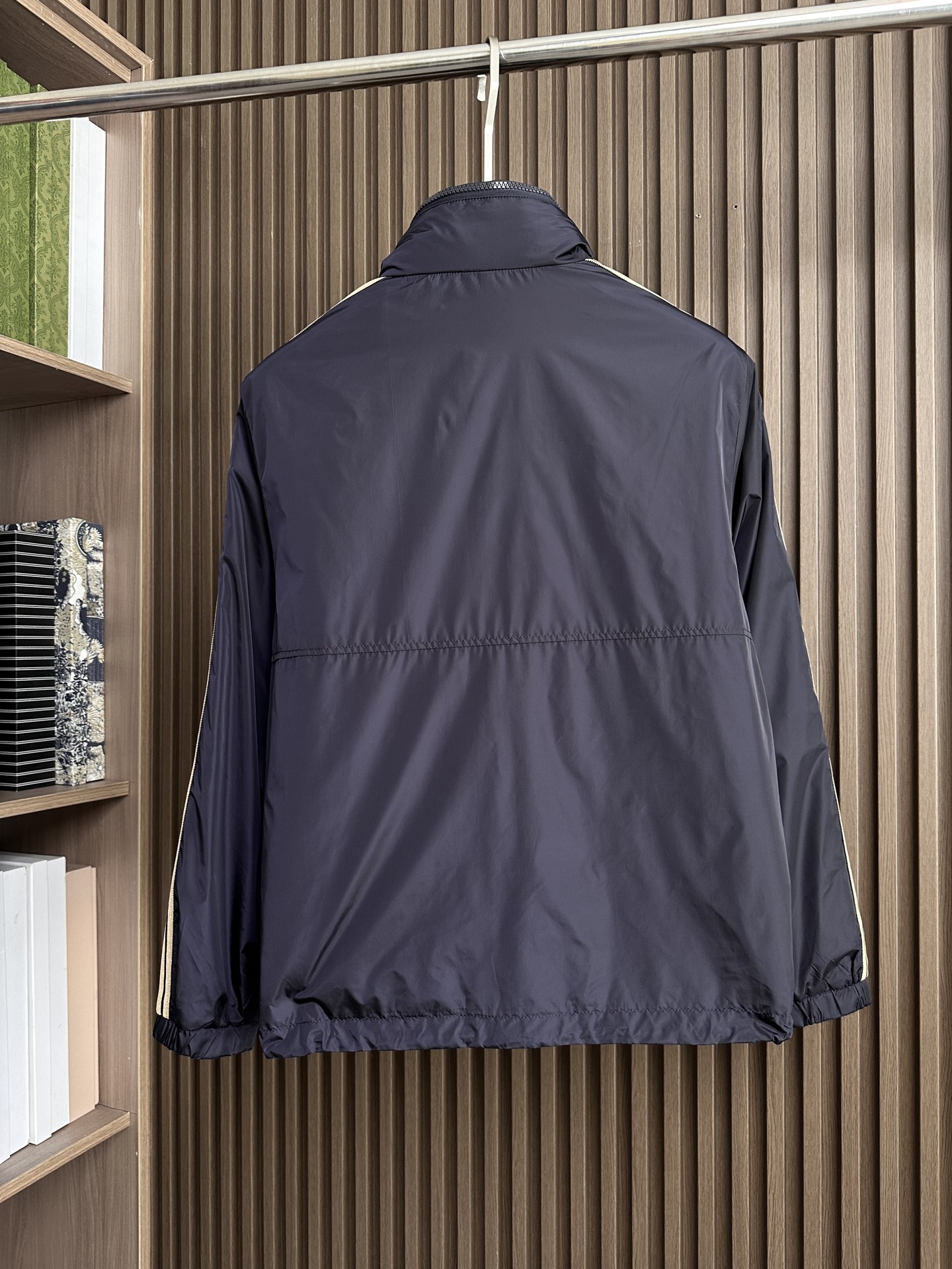 （藏蓝～）M家族男士高端时装款连帽户外夹克外套，25年早秋新款，