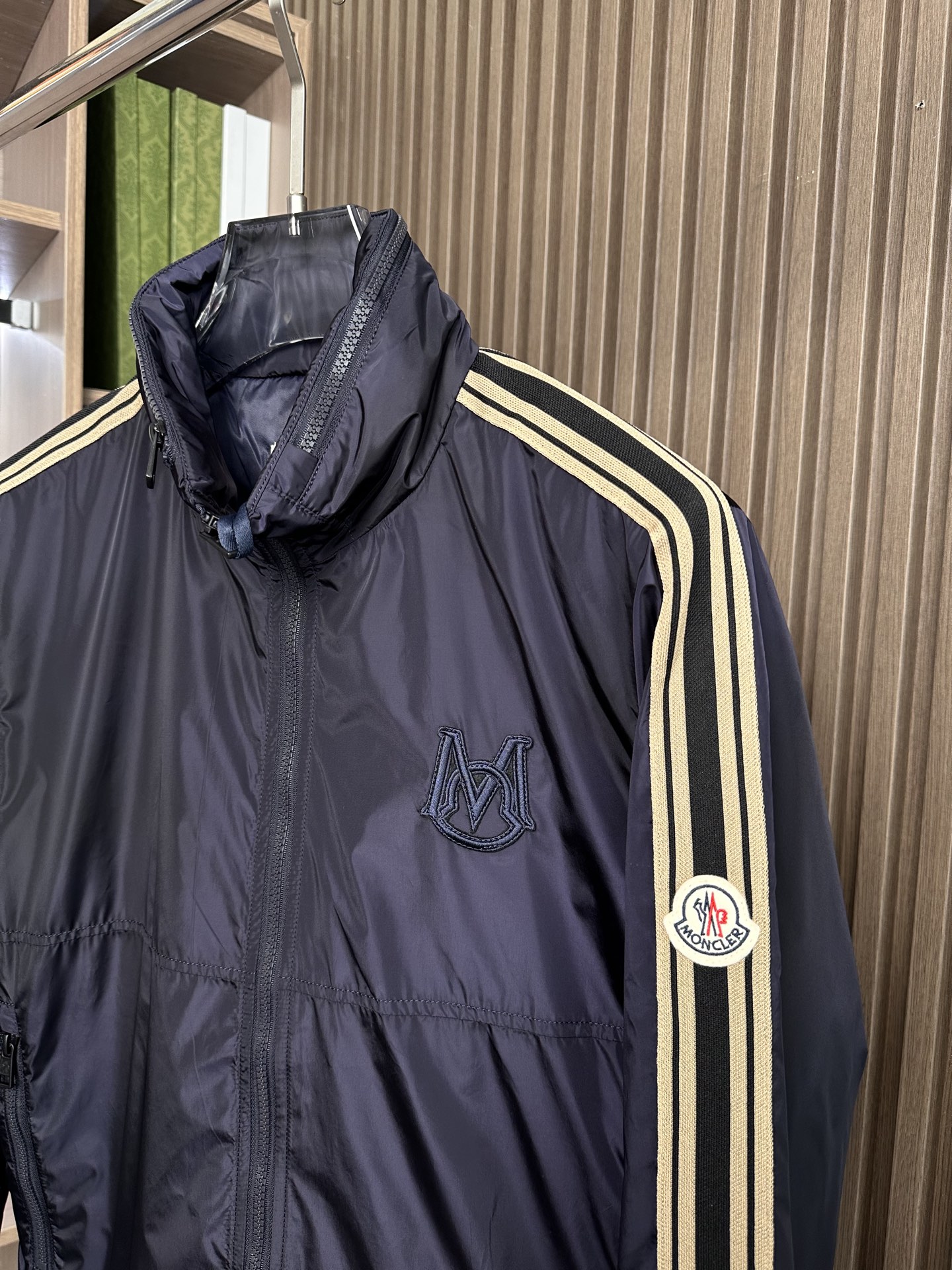 （藏蓝～）M家族男士高端时装款连帽户外夹克外套，25年早秋新款，