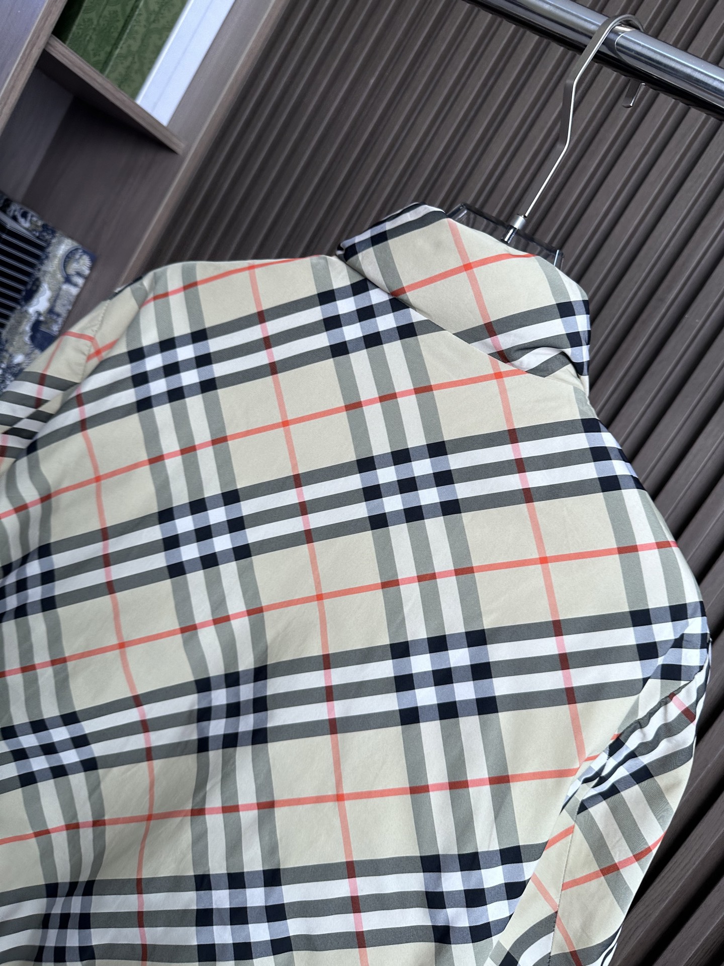 羽绒 格纹面