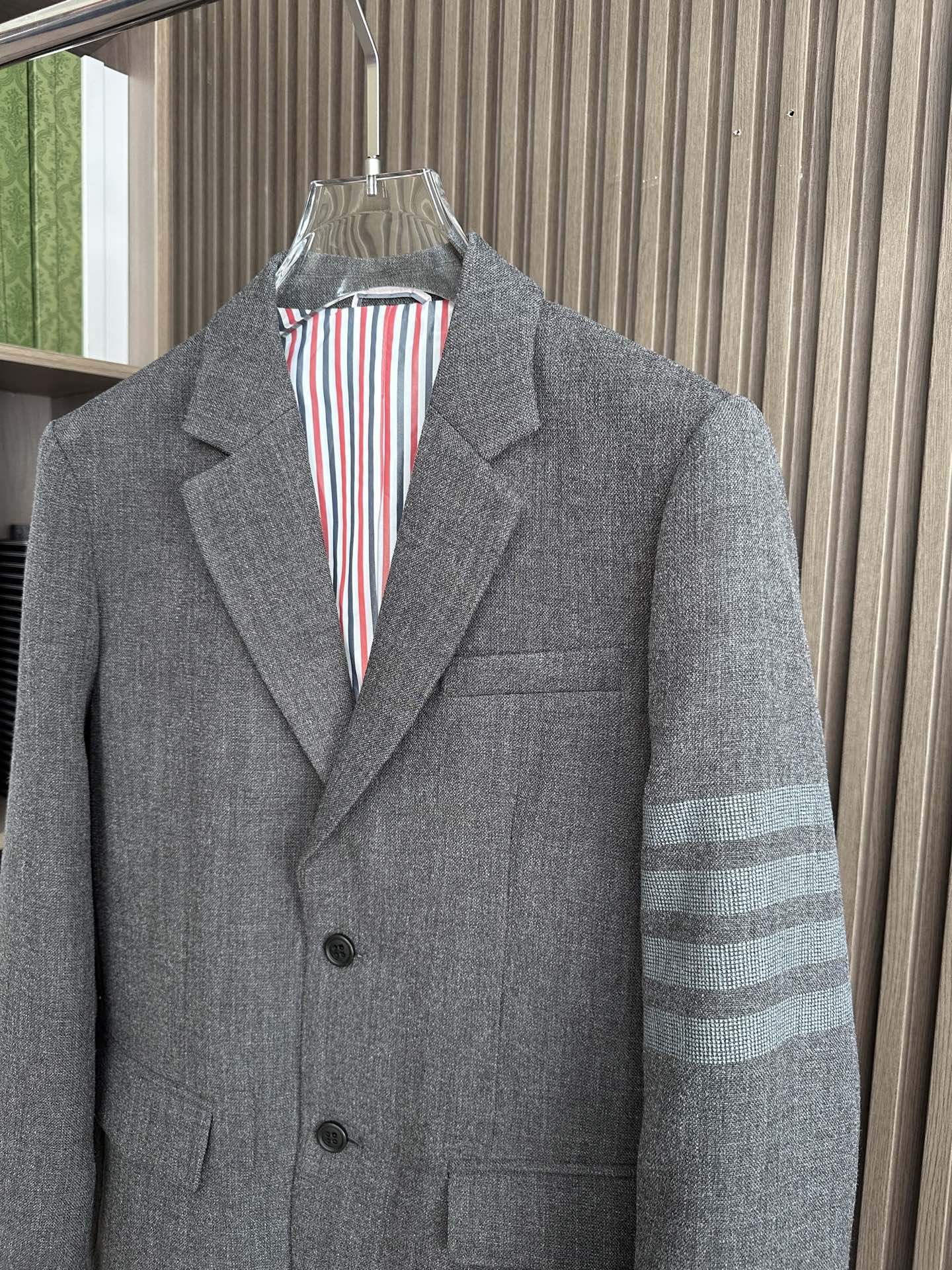 （灰～）TB原单男士2025年最新秋冬时装羊毛单西，