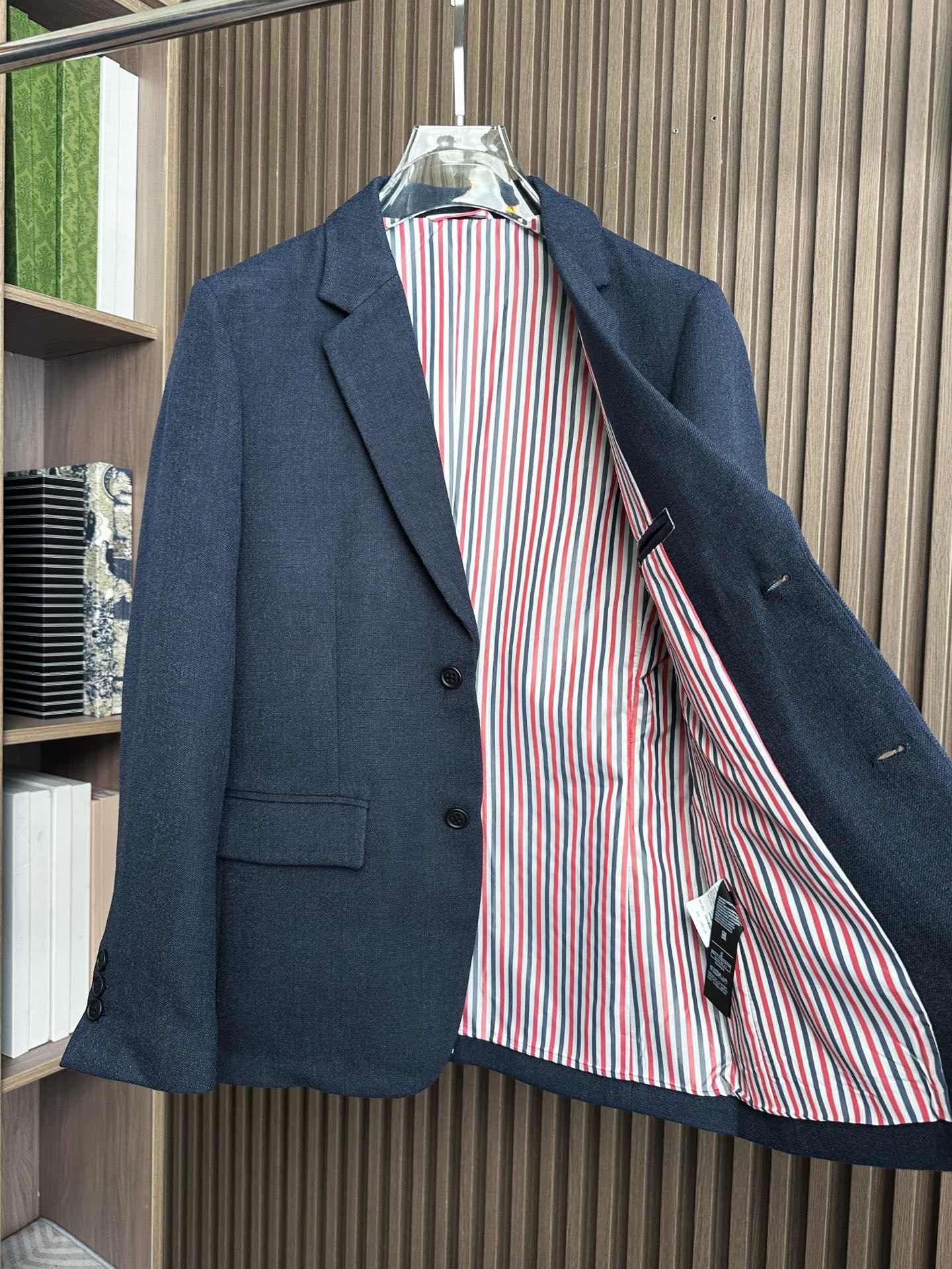 （藏蓝～）TB原单男士2025年最新秋冬时装羊毛单西，