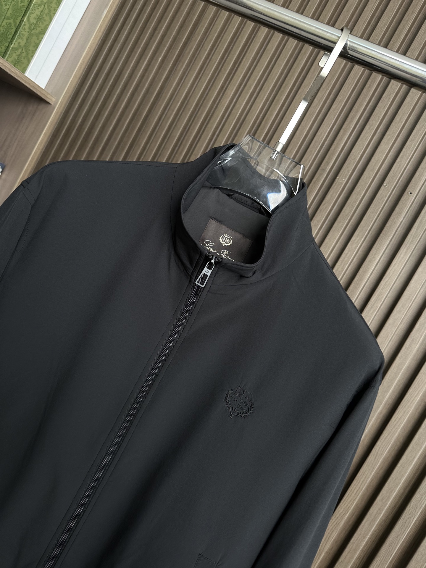 （黑～）lP🆕 诺悠翩雅羊毛立领夹克外套，