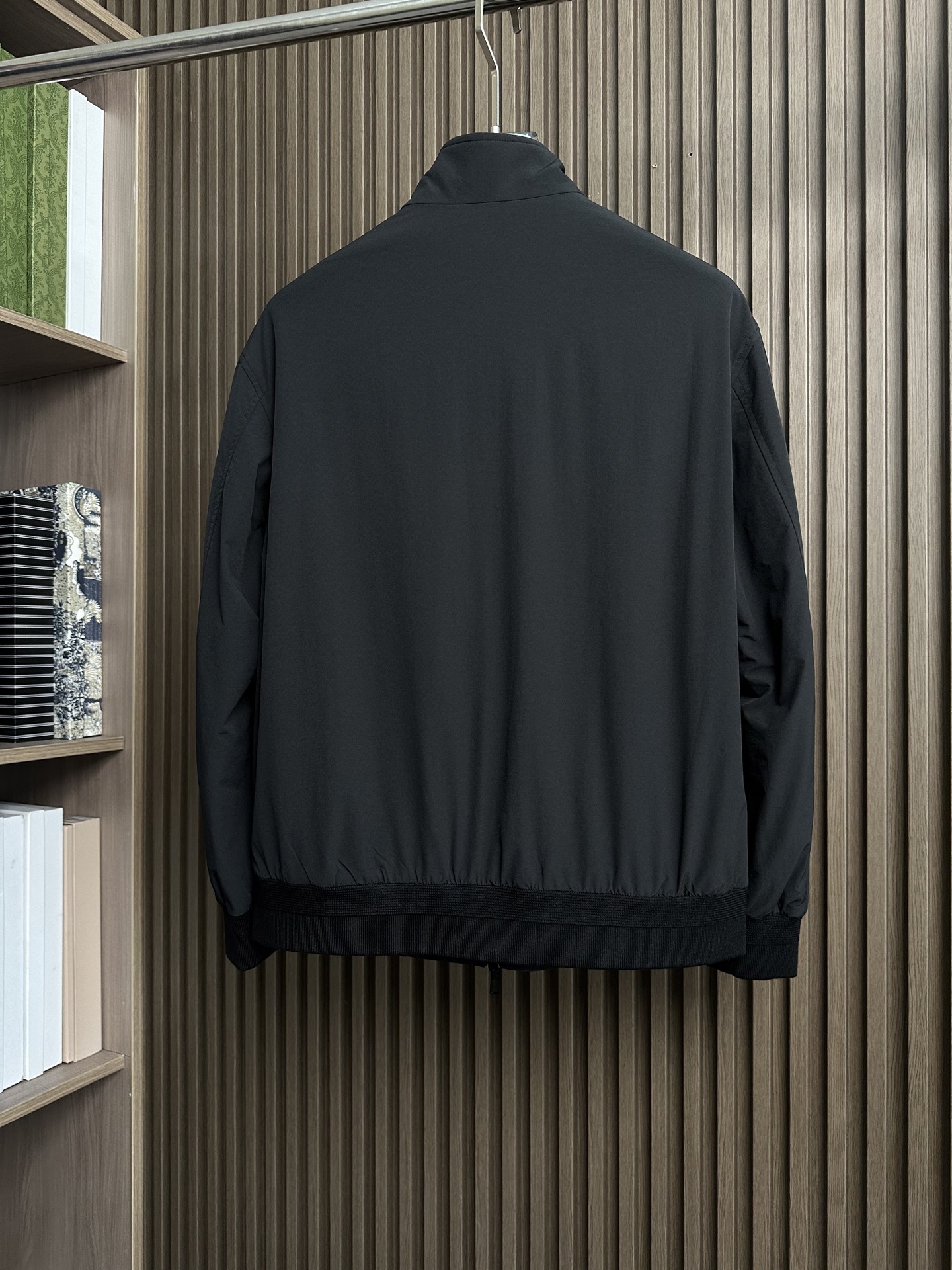 （黑～）lP🆕 诺悠翩雅羊毛立领夹克外套，