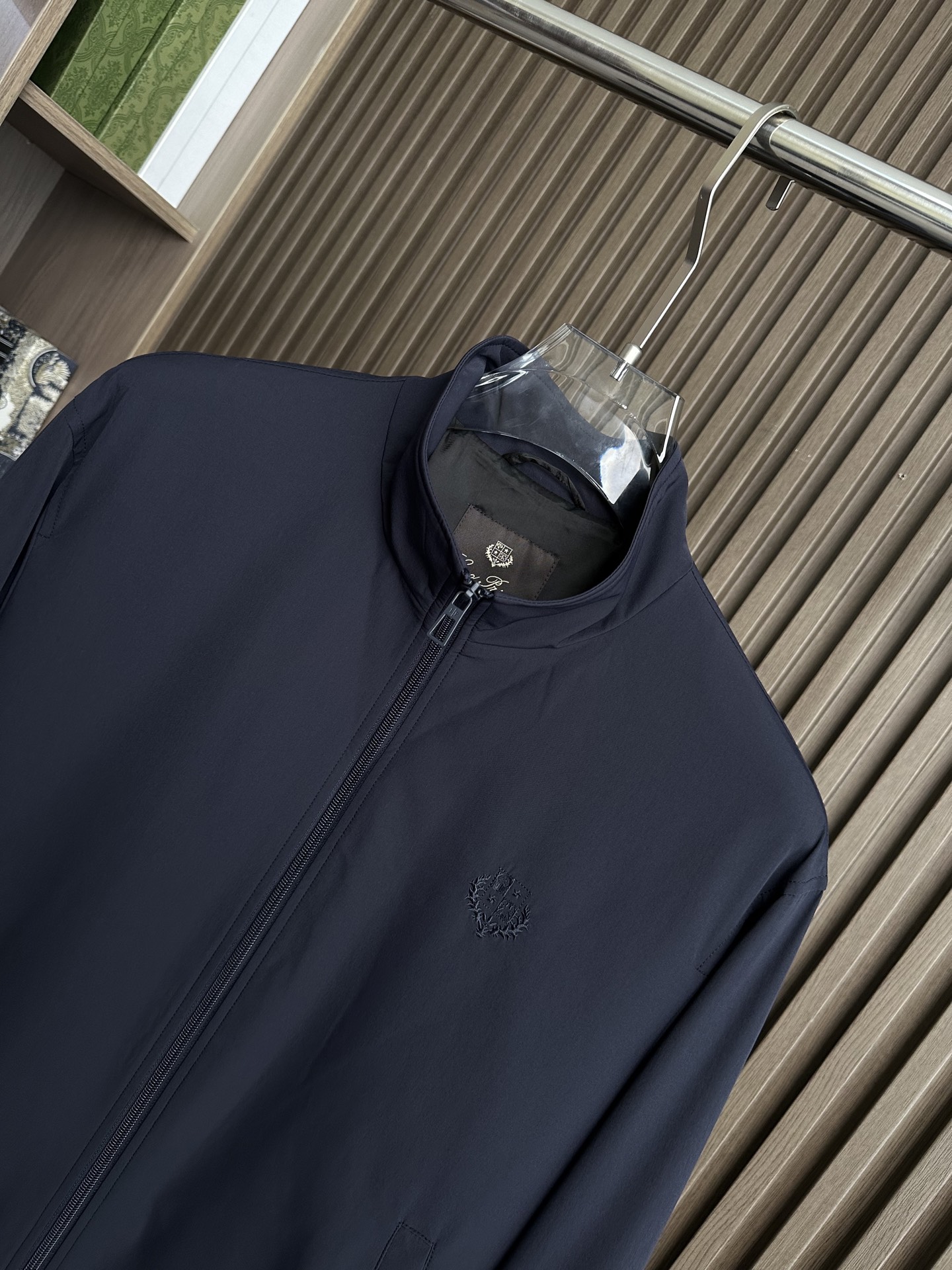 （藏蓝色～）lP🆕 诺悠翩雅羊毛立领夹克外套，