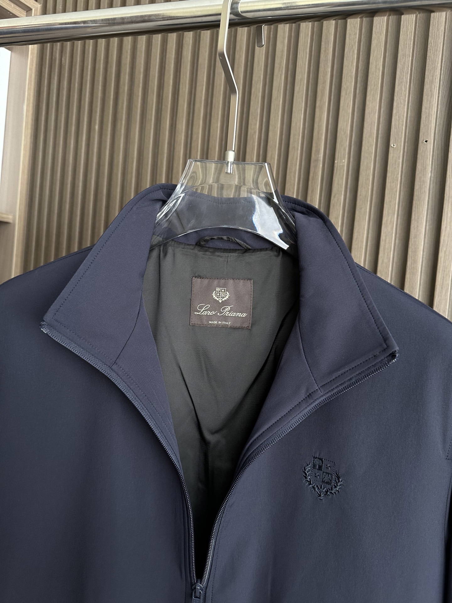 （藏蓝色～）lP🆕 诺悠翩雅羊毛立领夹克外套，