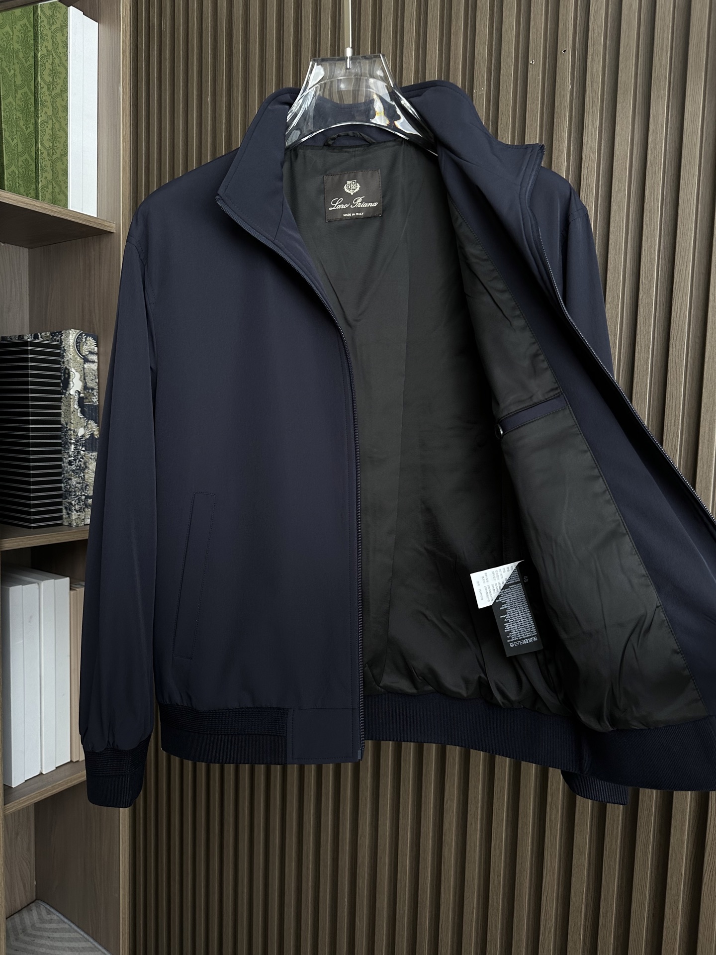 （藏蓝色～）lP🆕 诺悠翩雅羊毛立领夹克外套，