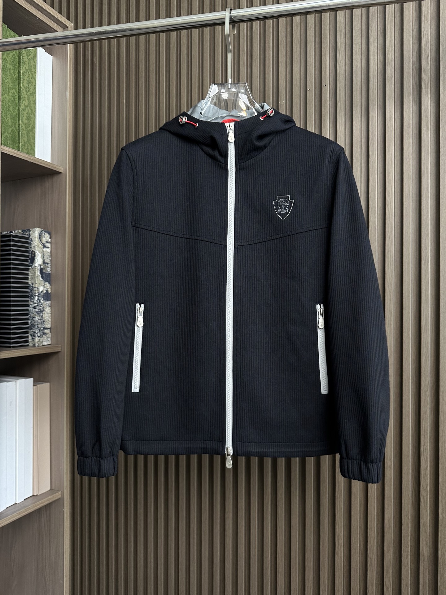 （黑～）BC家2025fw男装秋冬新品条绒连帽外套Moto