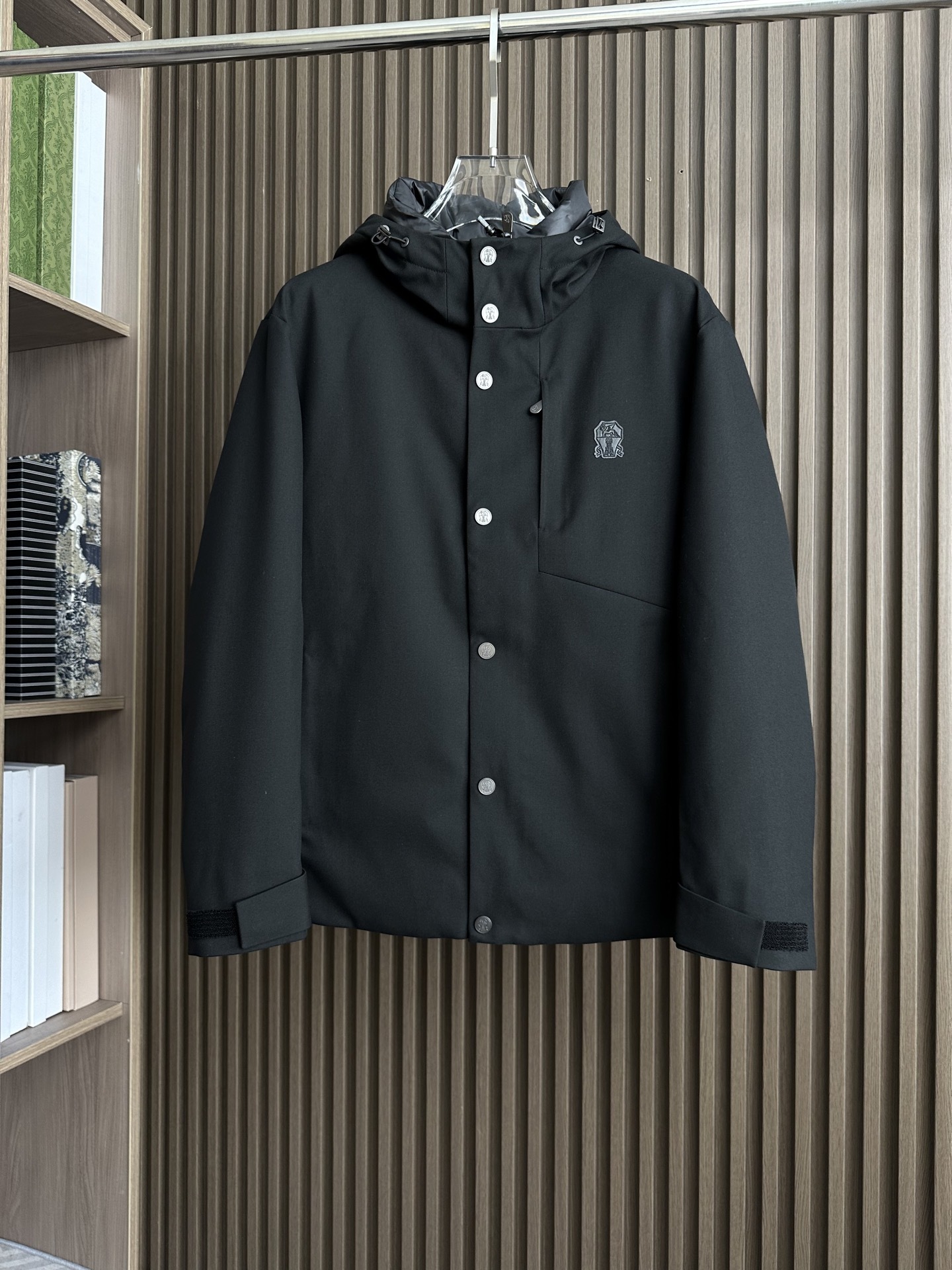 羽绒 BC-Brunello Cucinelli 25秋冬时尚连帽夹克羽绒内冲100g-90白鸭绒,轻薄