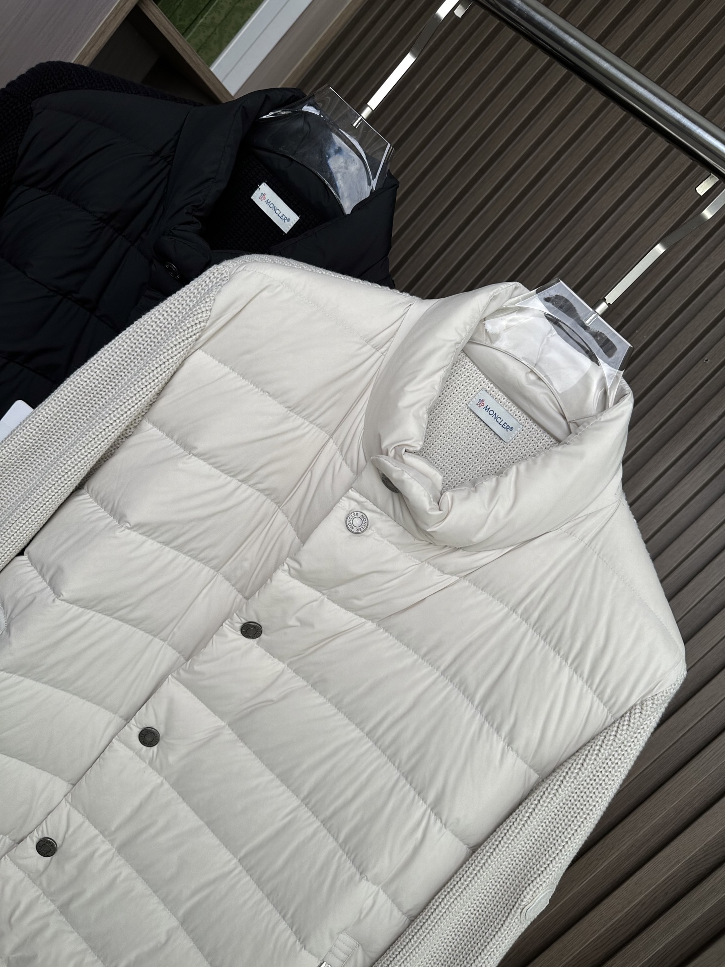 羽绒服 Mon蒙口2025 秋冬季新品｜拼接针织羽绒服｜重塑运动高奢风格 不据常规的设计理念，精选进口面