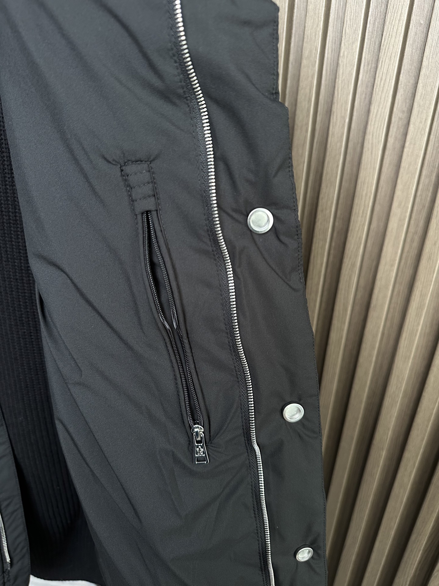 羽绒服 （黑～）Mon蒙口2025 秋冬季新品｜拼接针织羽绒服｜重塑运动高奢风格