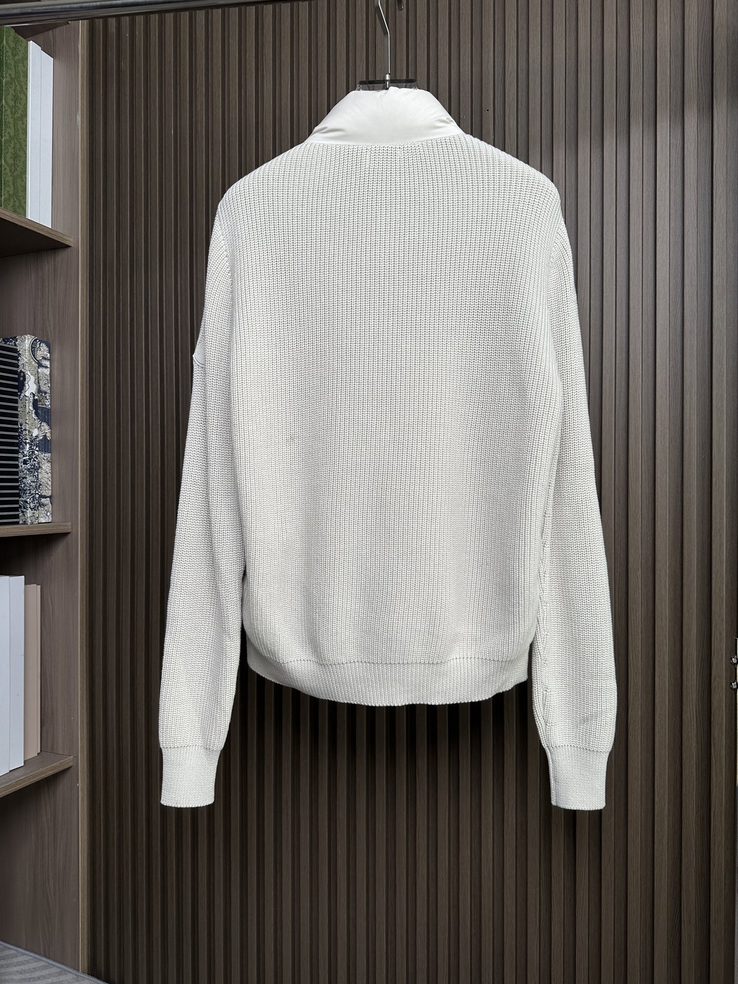 羽绒服 （米白～）Mon蒙口2025 秋冬季新品｜拼接针织羽绒服｜重塑运动高奢风格