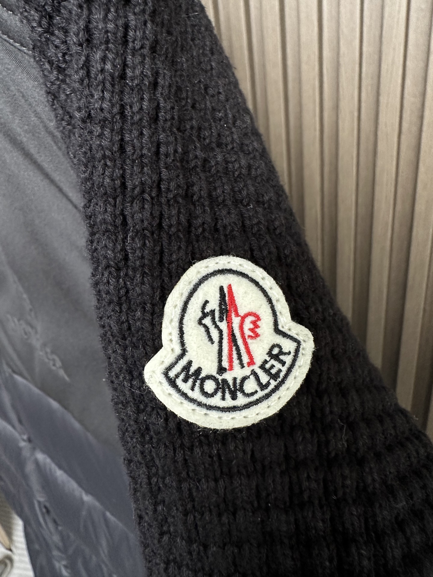 羽绒服 （黑～）Mon蒙口2025 秋冬季新品｜拼接针织羽绒服｜重塑运动高奢风格