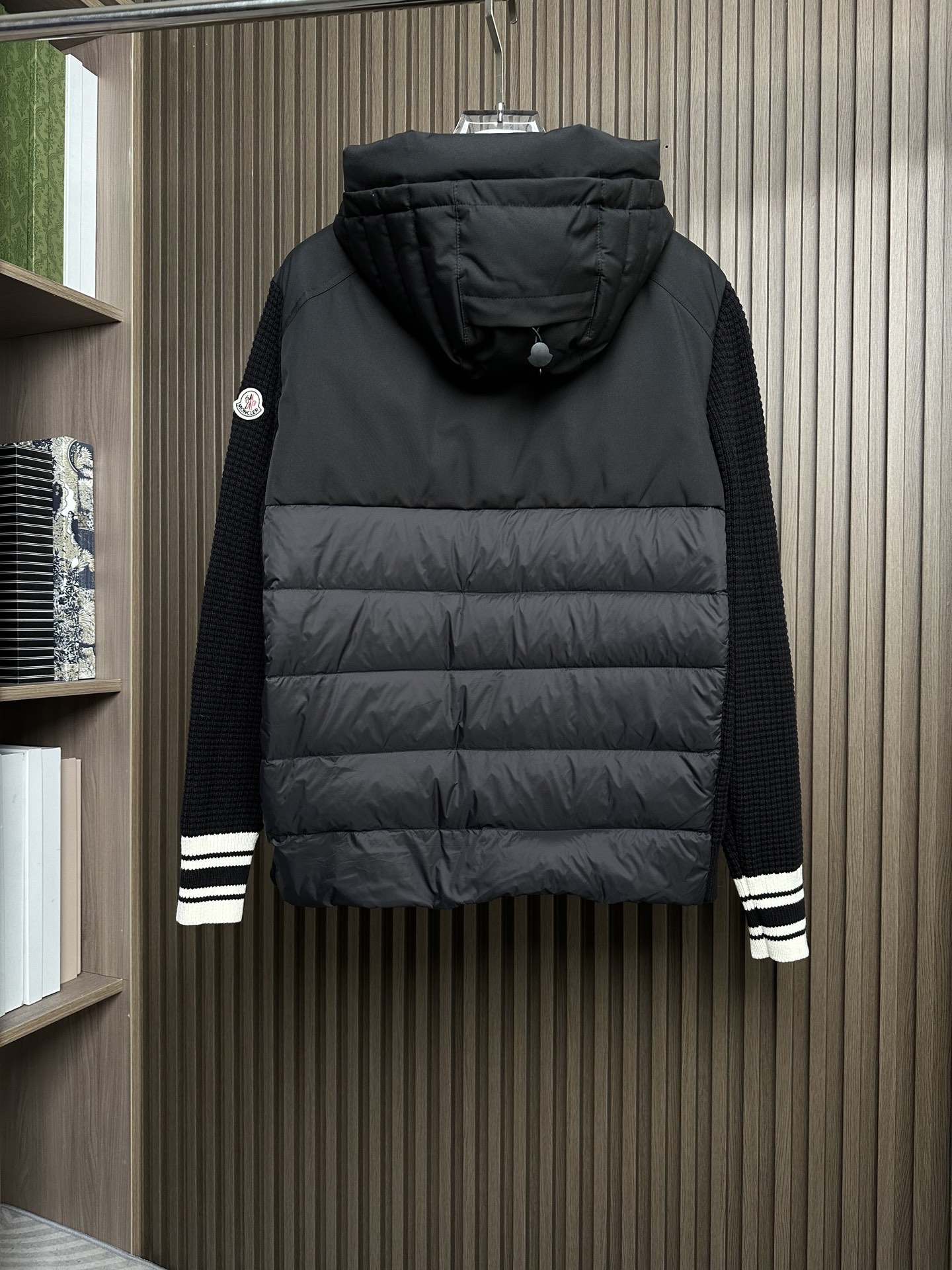 羽绒服 （黑～）Mon蒙口2025 秋冬季新品｜拼接针织羽绒服｜重塑运动高奢风格