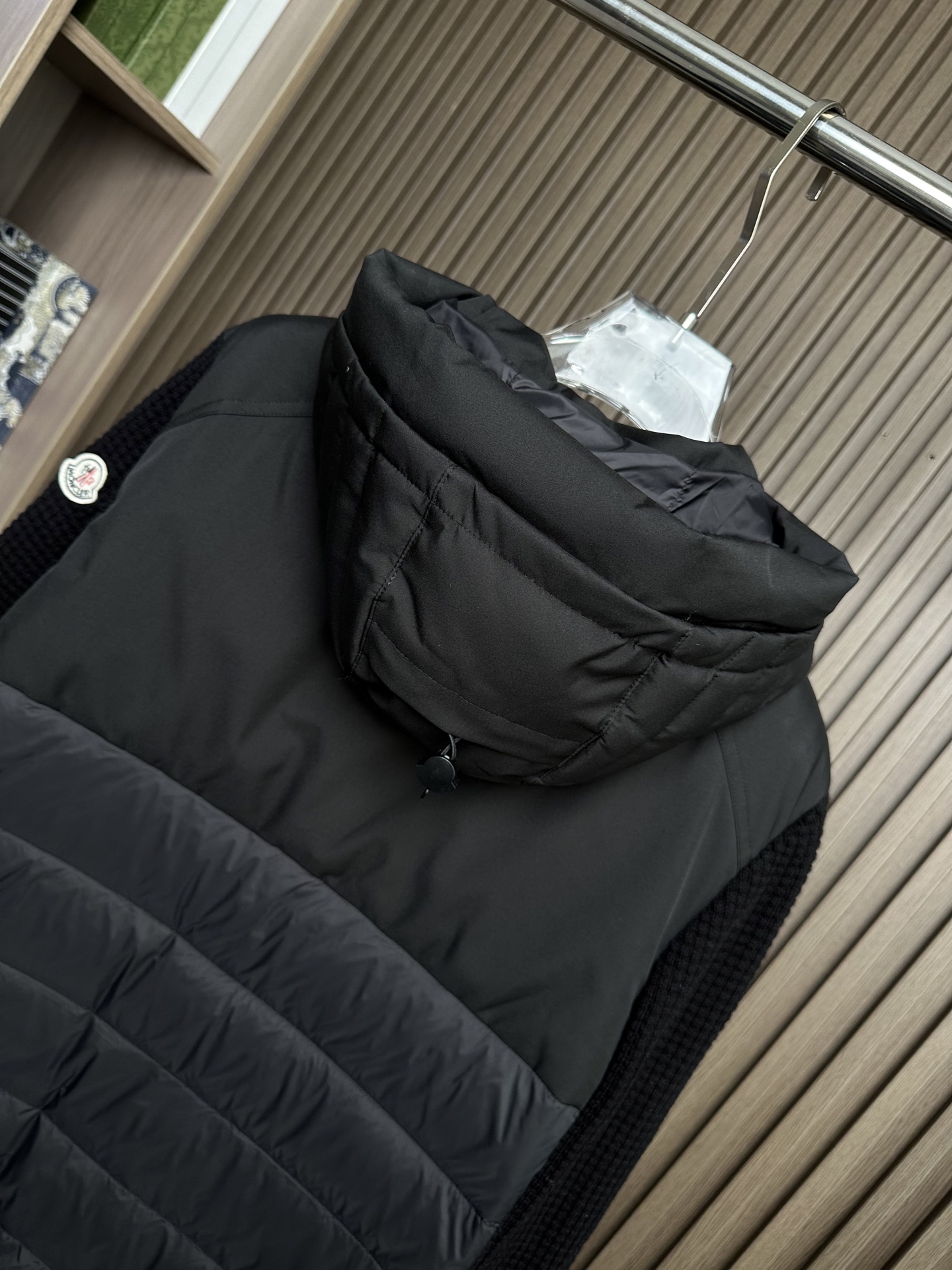 羽绒服 （黑～）Mon蒙口2025 秋冬季新品｜拼接针织羽绒服｜重塑运动高奢风格