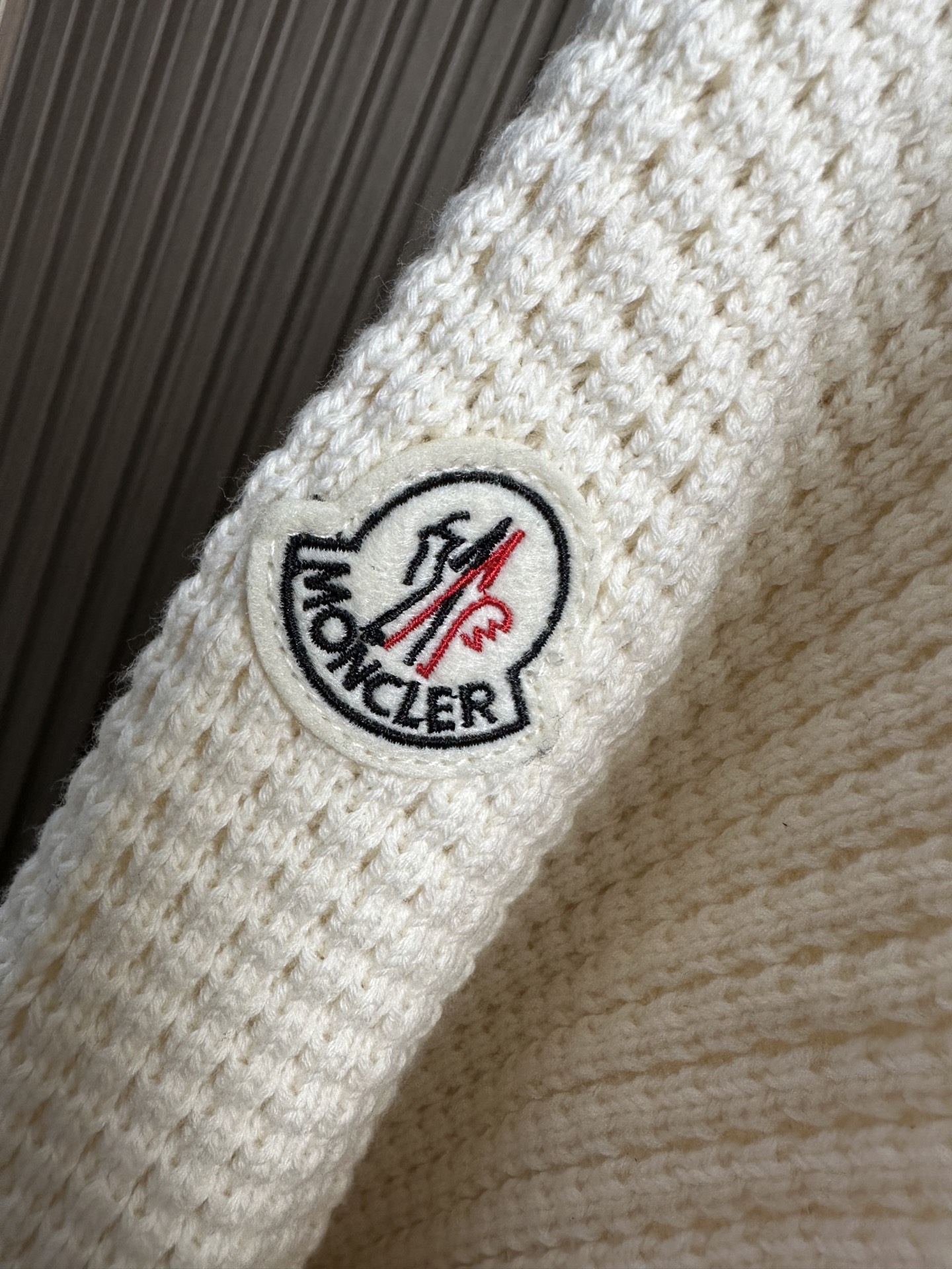 羽绒服 （米白～）Mon蒙口2025 秋冬季新品｜拼接针织羽绒服｜重塑运动高奢风格