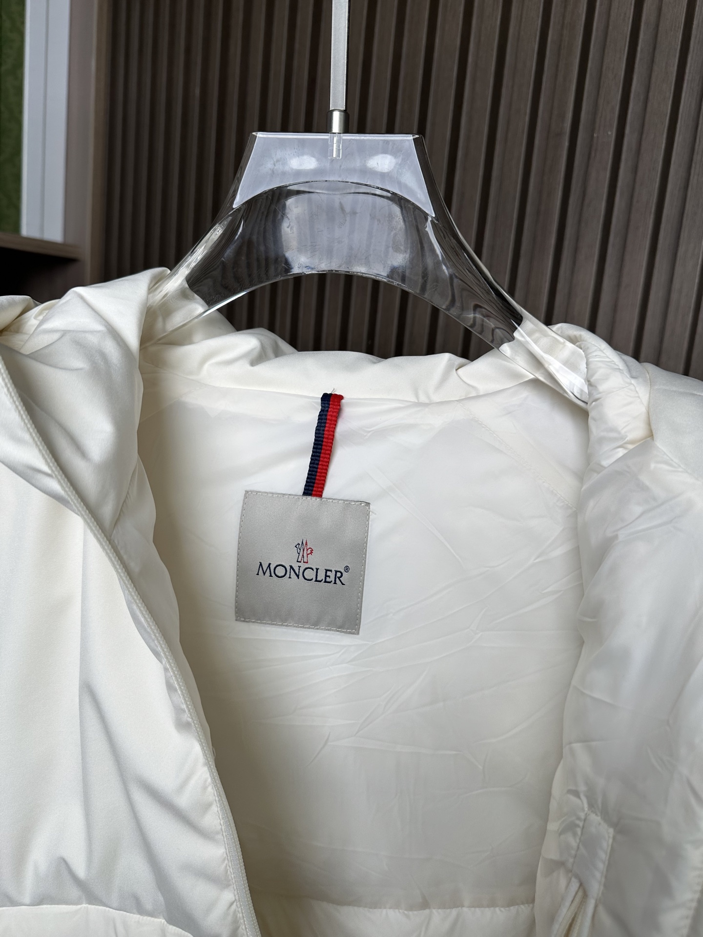 羽绒服 （米白～）Mon蒙口2025 秋冬季新品｜拼接针织羽绒服｜重塑运动高奢风格