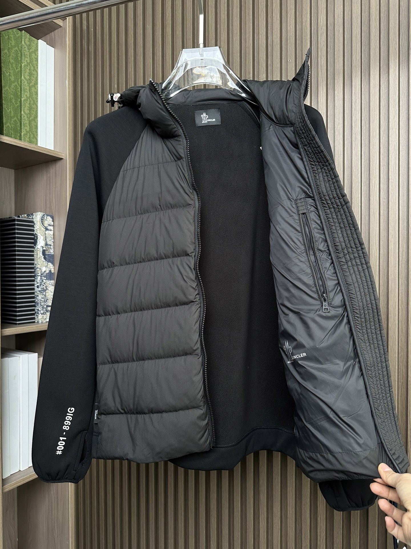 羽绒服 （黑～）Mon蒙口2025 秋冬季新品｜拼接针织羽绒服｜重塑运动高奢风格