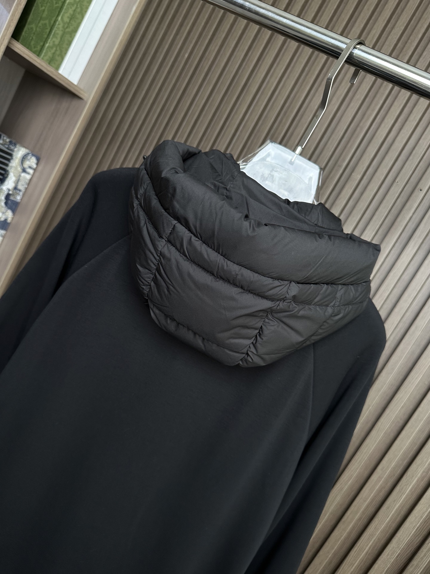 羽绒服 （黑～）Mon蒙口2025 秋冬季新品｜拼接针织羽绒服｜重塑运动高奢风格