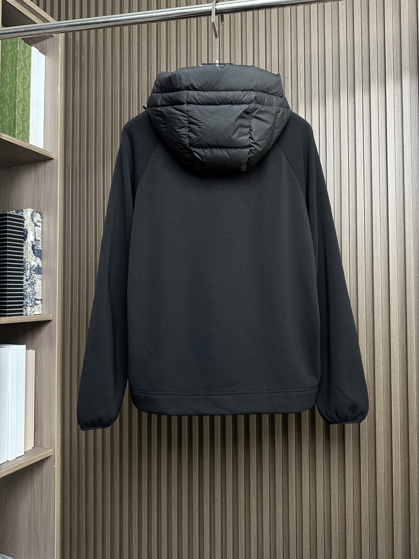 羽绒服 （黑～）Mon蒙口2025 秋冬季新品｜拼接针织羽绒服｜重塑运动高奢风格