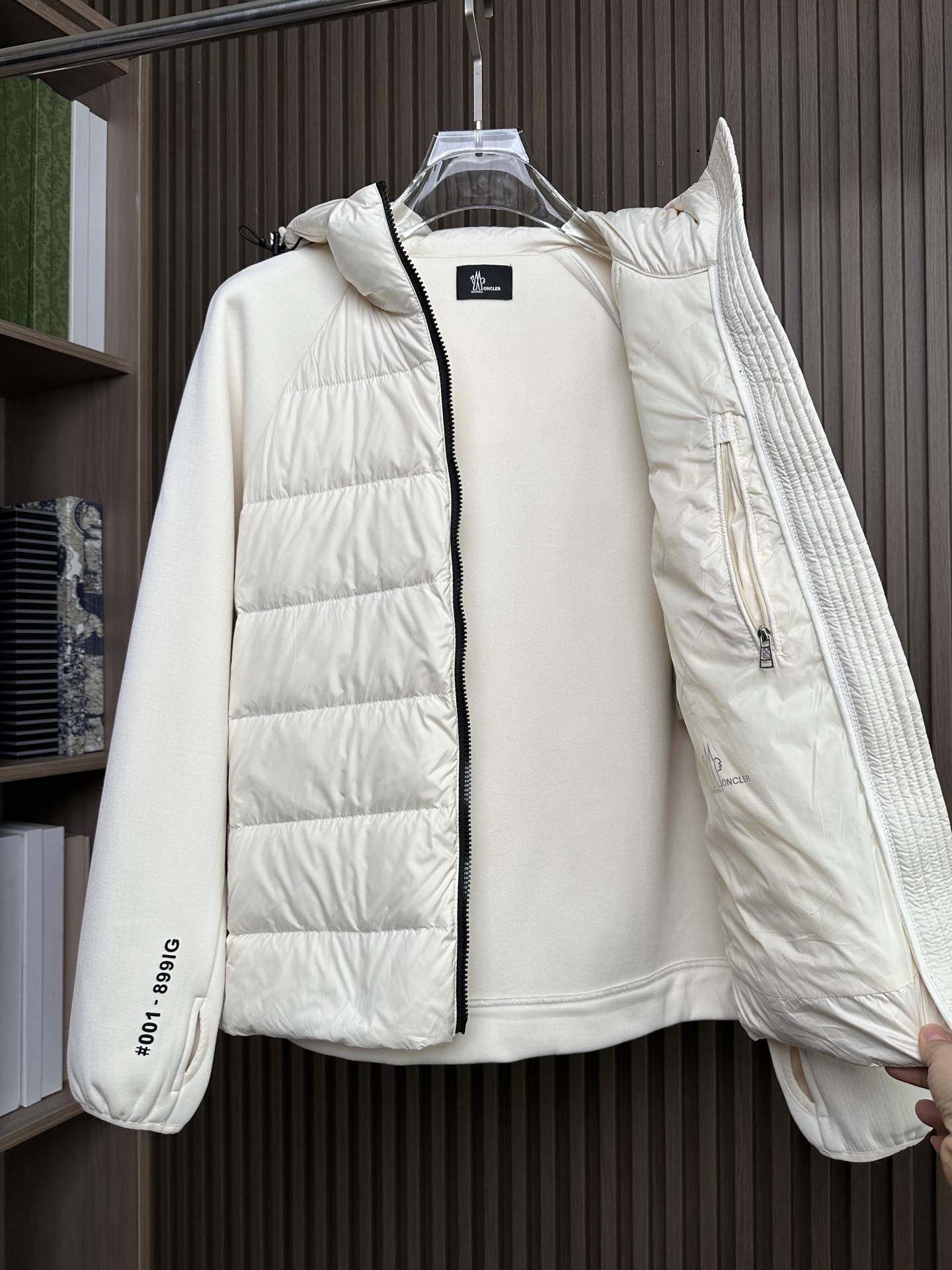 羽绒服 （白～）Mon蒙口2025 秋冬季新品｜拼接针织羽绒服｜重塑运动高奢风格