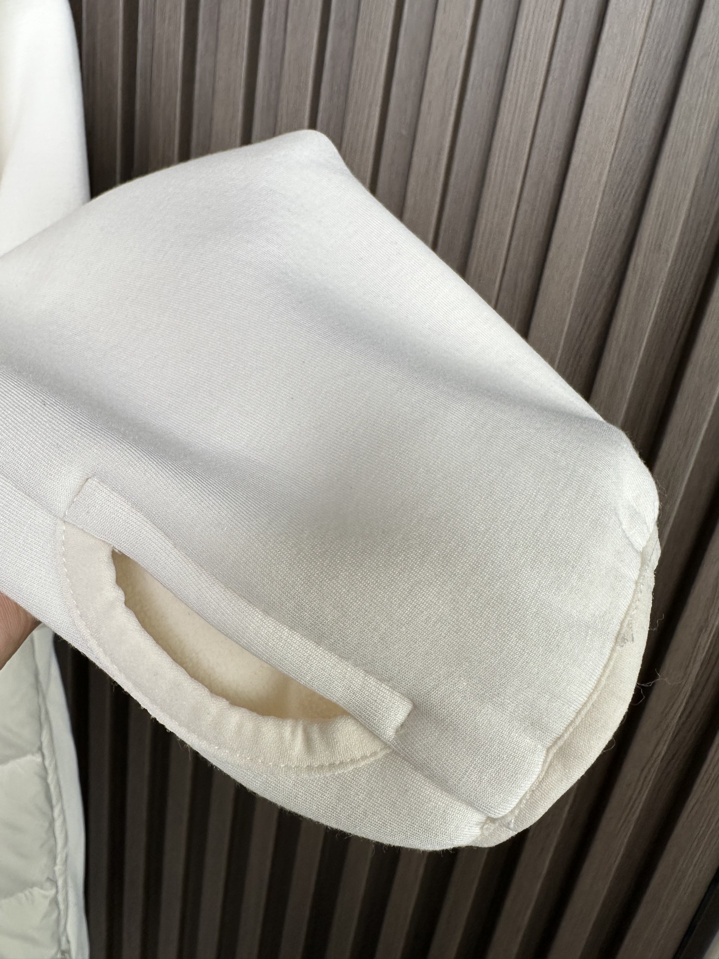 羽绒服 （白～）Mon蒙口2025 秋冬季新品｜拼接针织羽绒服｜重塑运动高奢风格