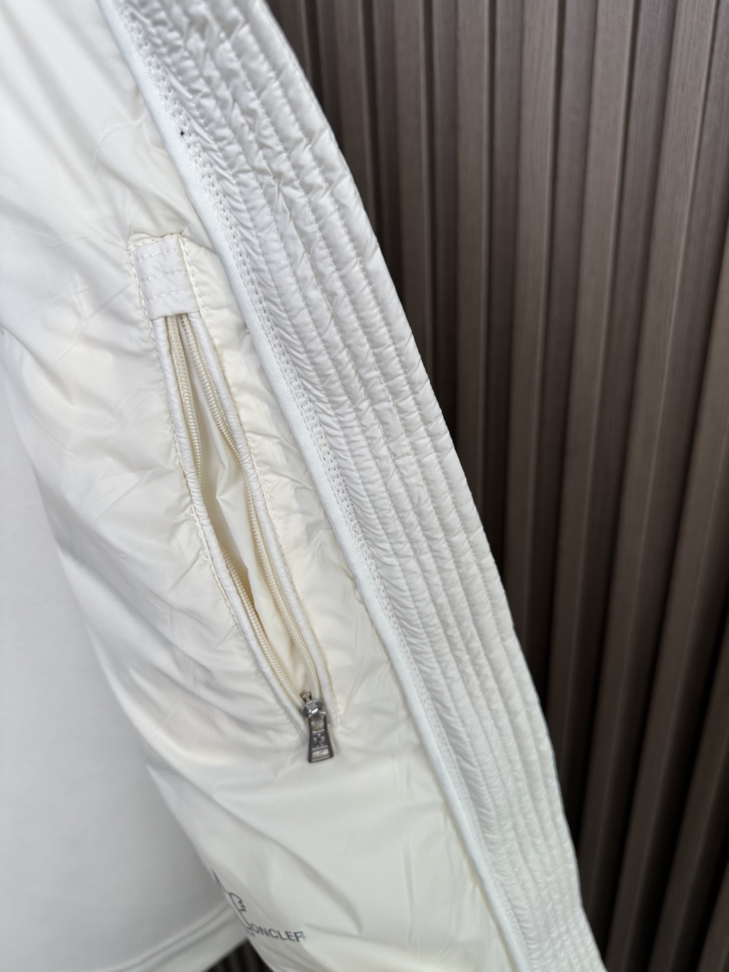 羽绒服 （白～）Mon蒙口2025 秋冬季新品｜拼接针织羽绒服｜重塑运动高奢风格