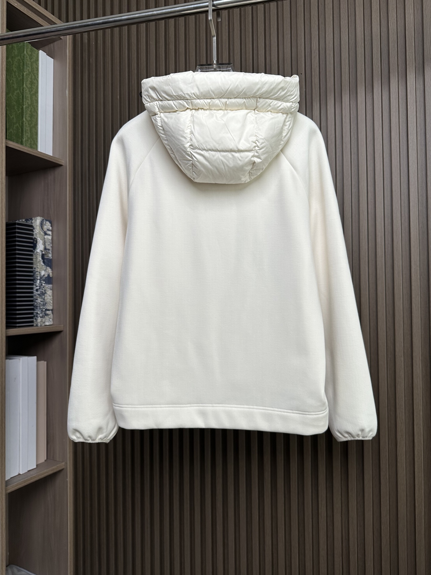 羽绒服 （白～）Mon蒙口2025 秋冬季新品｜拼接针织羽绒服｜重塑运动高奢风格