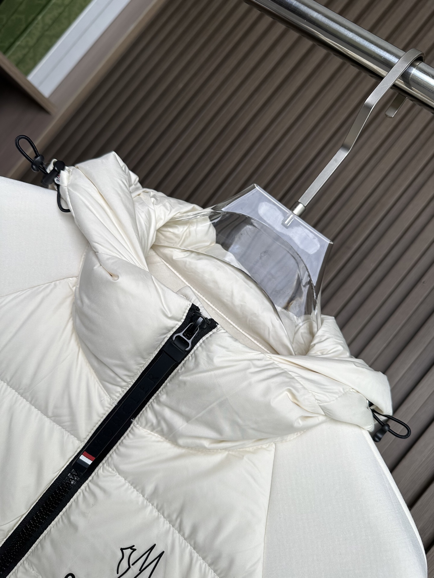 羽绒服 （白～）Mon蒙口2025 秋冬季新品｜拼接针织羽绒服｜重塑运动高奢风格