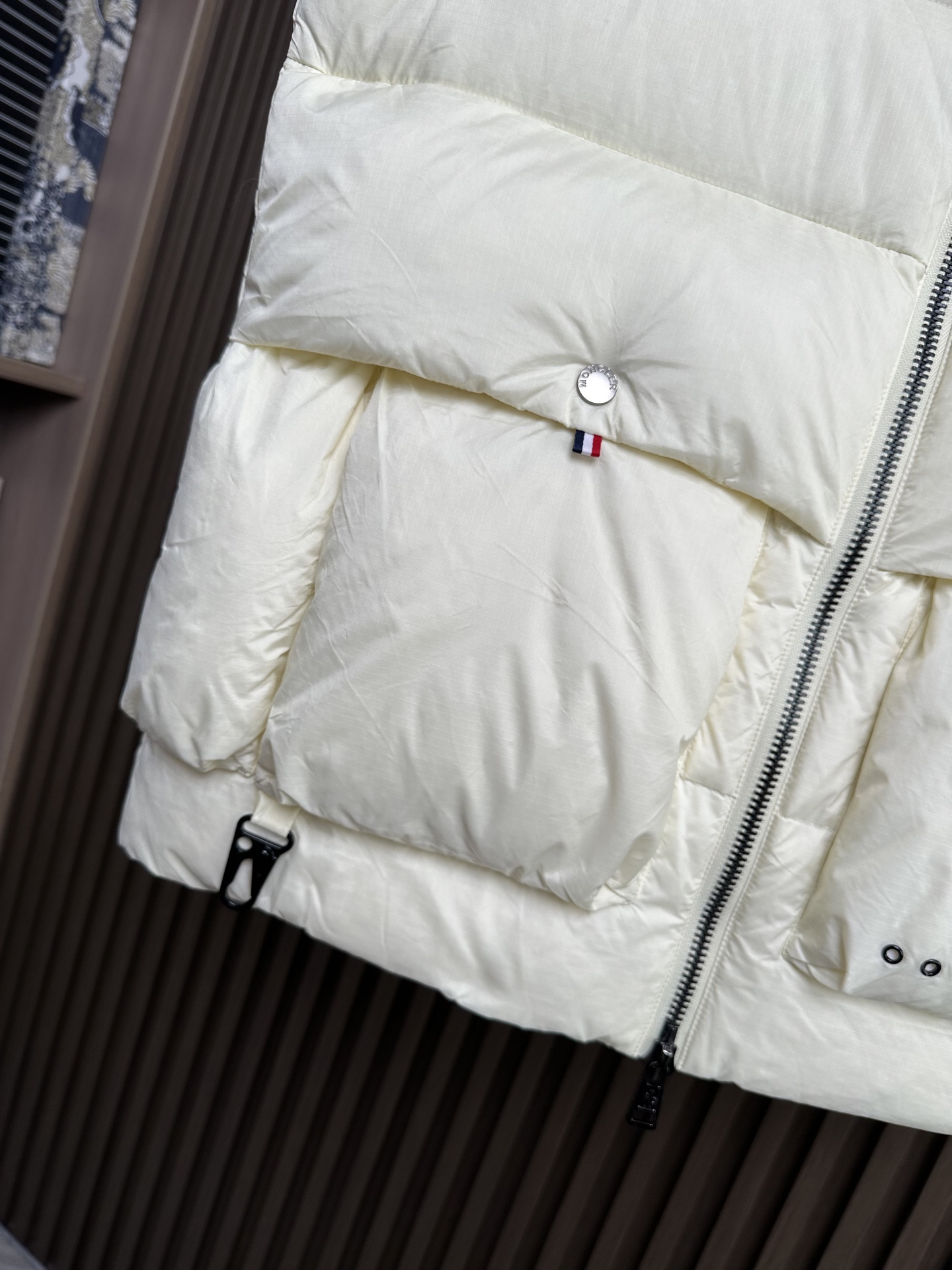 羽绒服 （米白～）Mon蒙口 2025秋冬新款羽绒马甲 ！年度的压轴款登场...匠心技艺于一身的经典款.