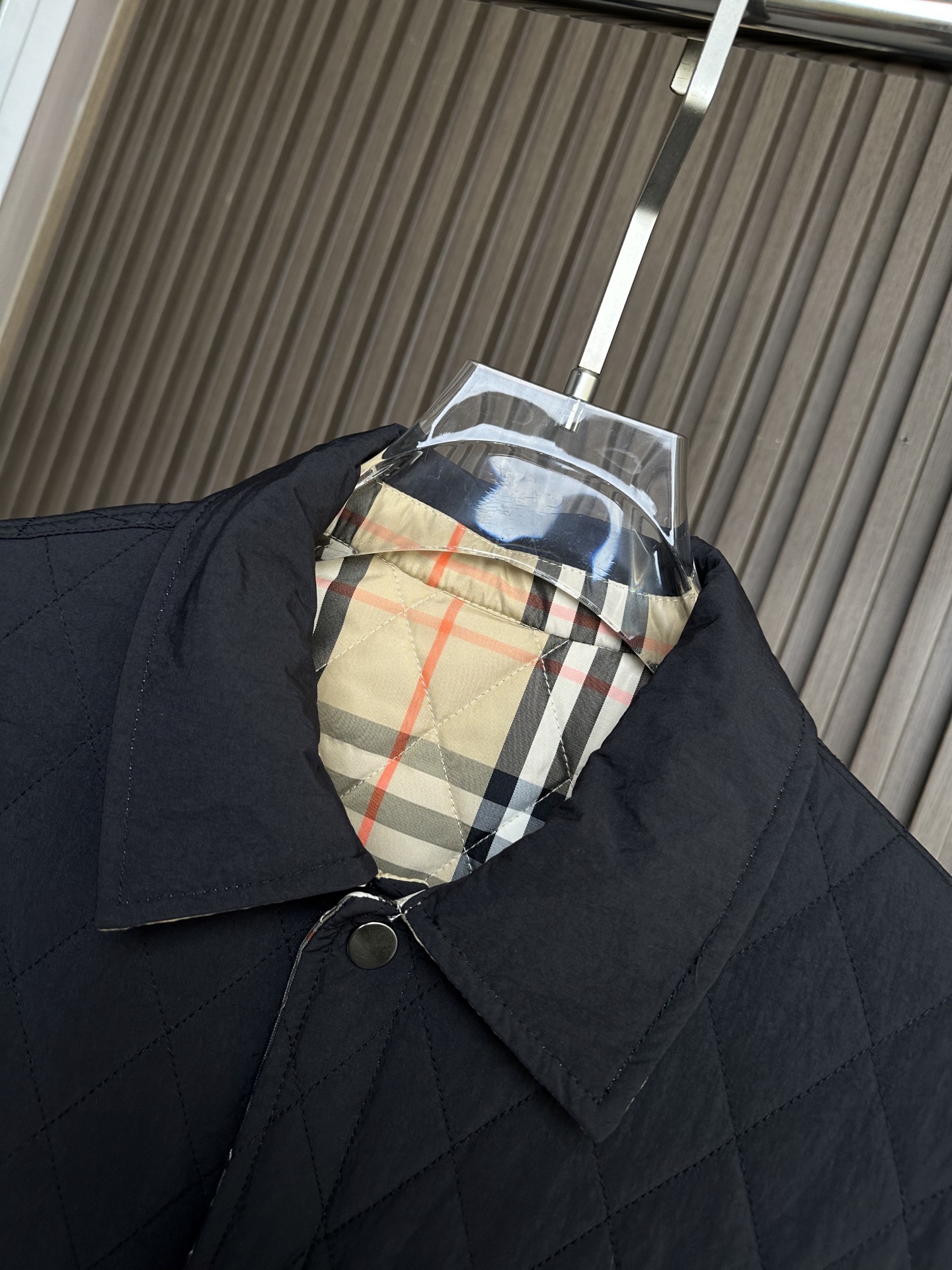 （黑正面～）25秋冬新款~BBR双面穿绗缝棉服外套