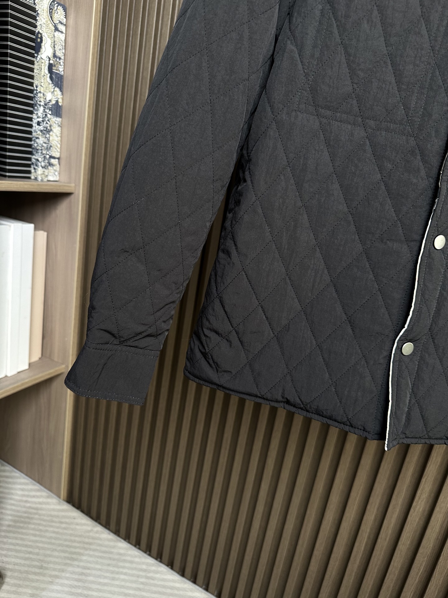 （黑正面～）25秋冬新款~BBR双面穿绗缝棉服外套