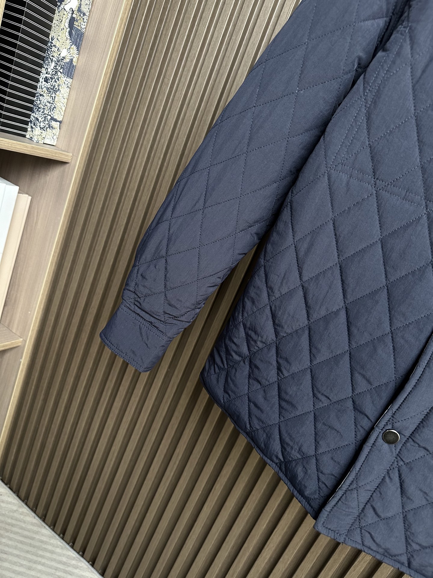 （藏青正面～）25秋冬新款~BBR双面穿绗缝棉服外套