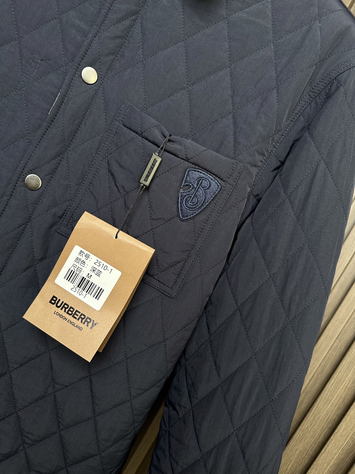 （藏青正面～）25秋冬新款~BBR双面穿绗缝棉服外套