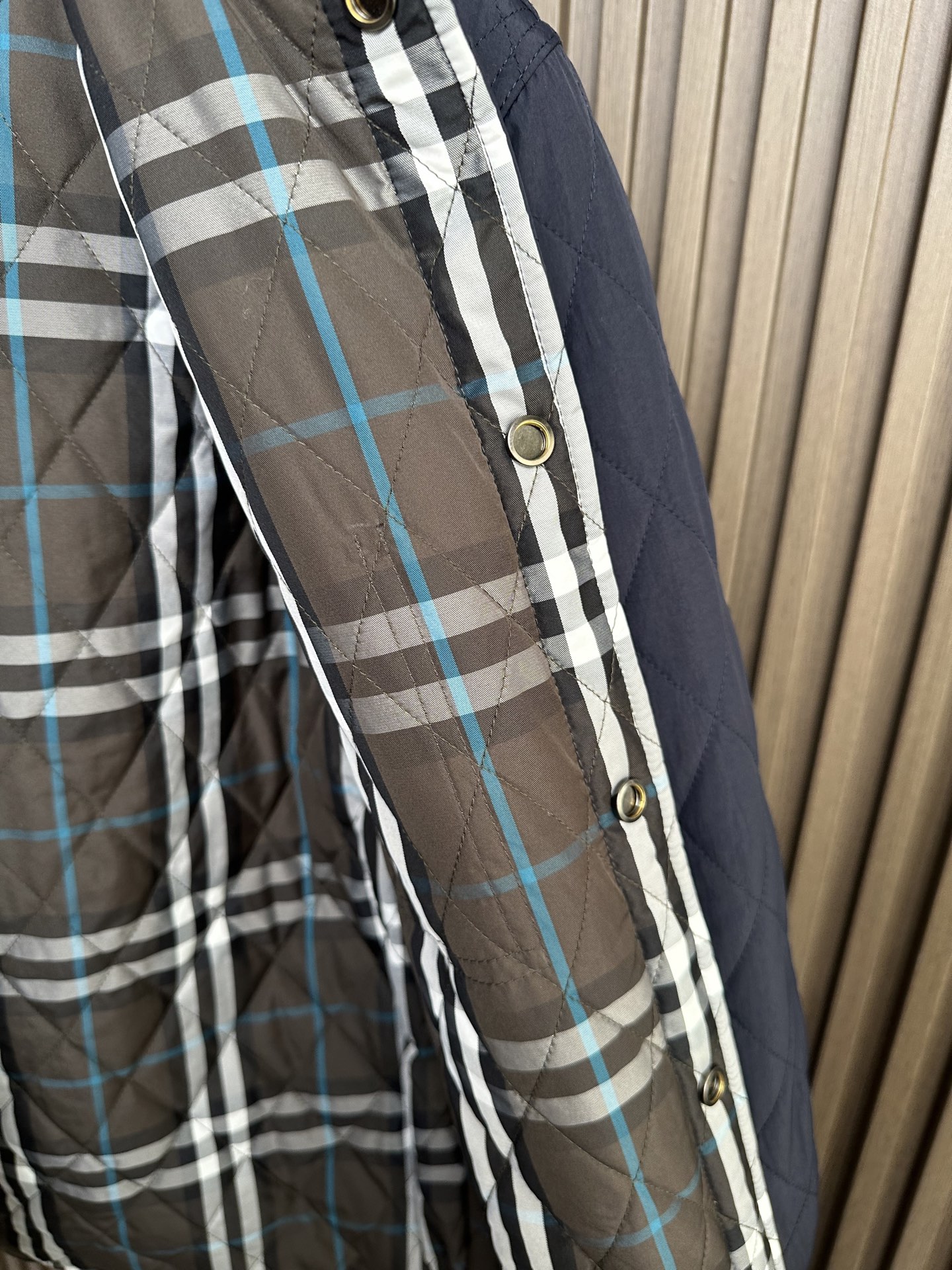 （藏青正面～）25秋冬新款~BBR双面穿绗缝棉服外套