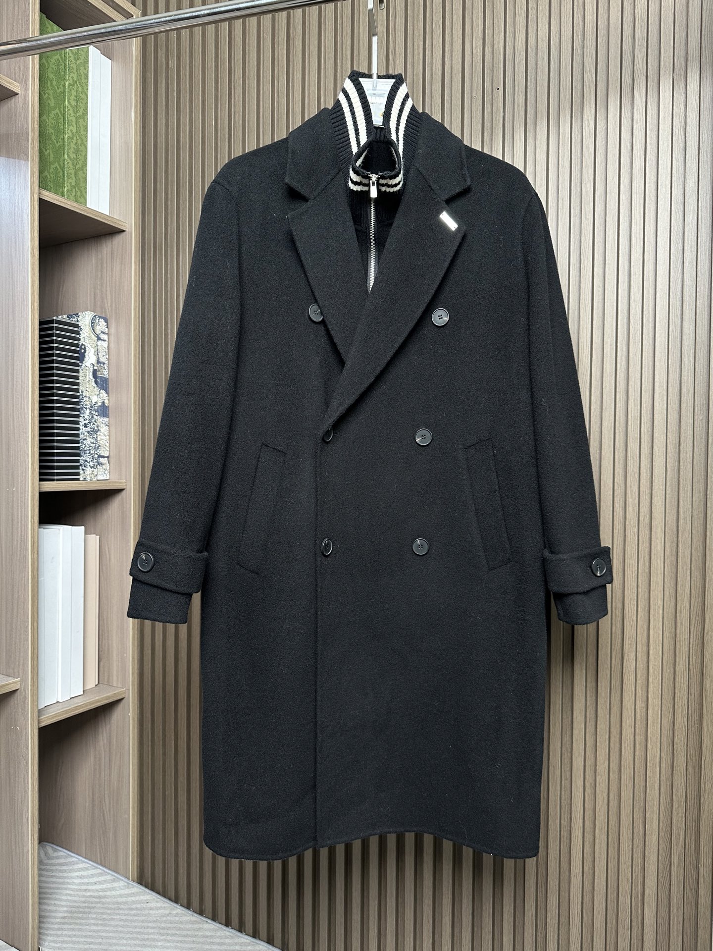 羽模式 （黑～）ZZ杰尼亚25FW秋冬新款羊毛大衣🧥，100%羊毛大衣