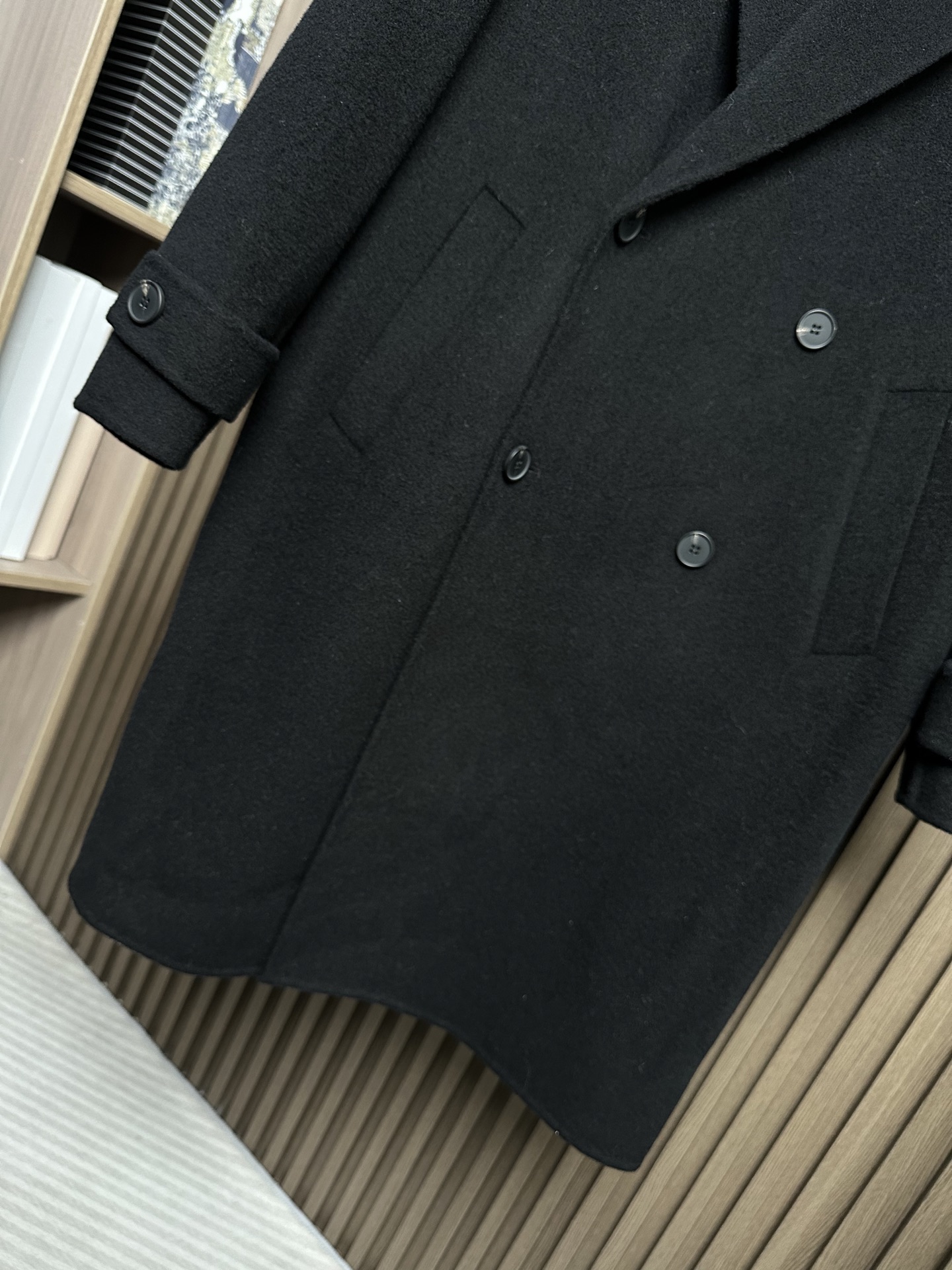 羽模式 （黑～）ZZ杰尼亚25FW秋冬新款羊毛大衣🧥，100%羊毛大衣