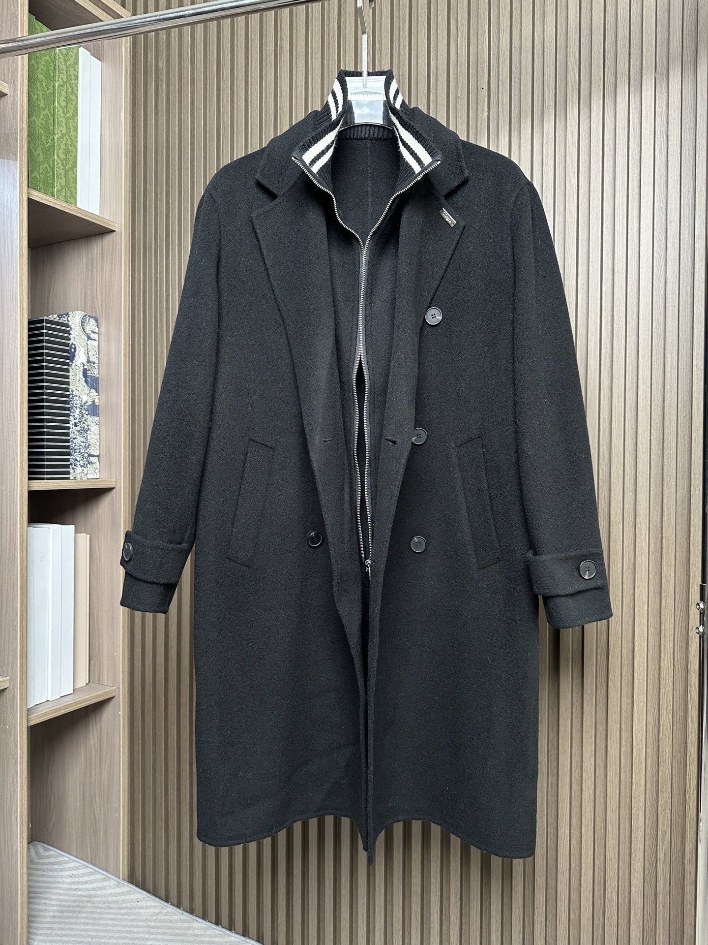 羽模式 （黑～）ZZ杰尼亚25FW秋冬新款羊毛大衣🧥，100%羊毛大衣