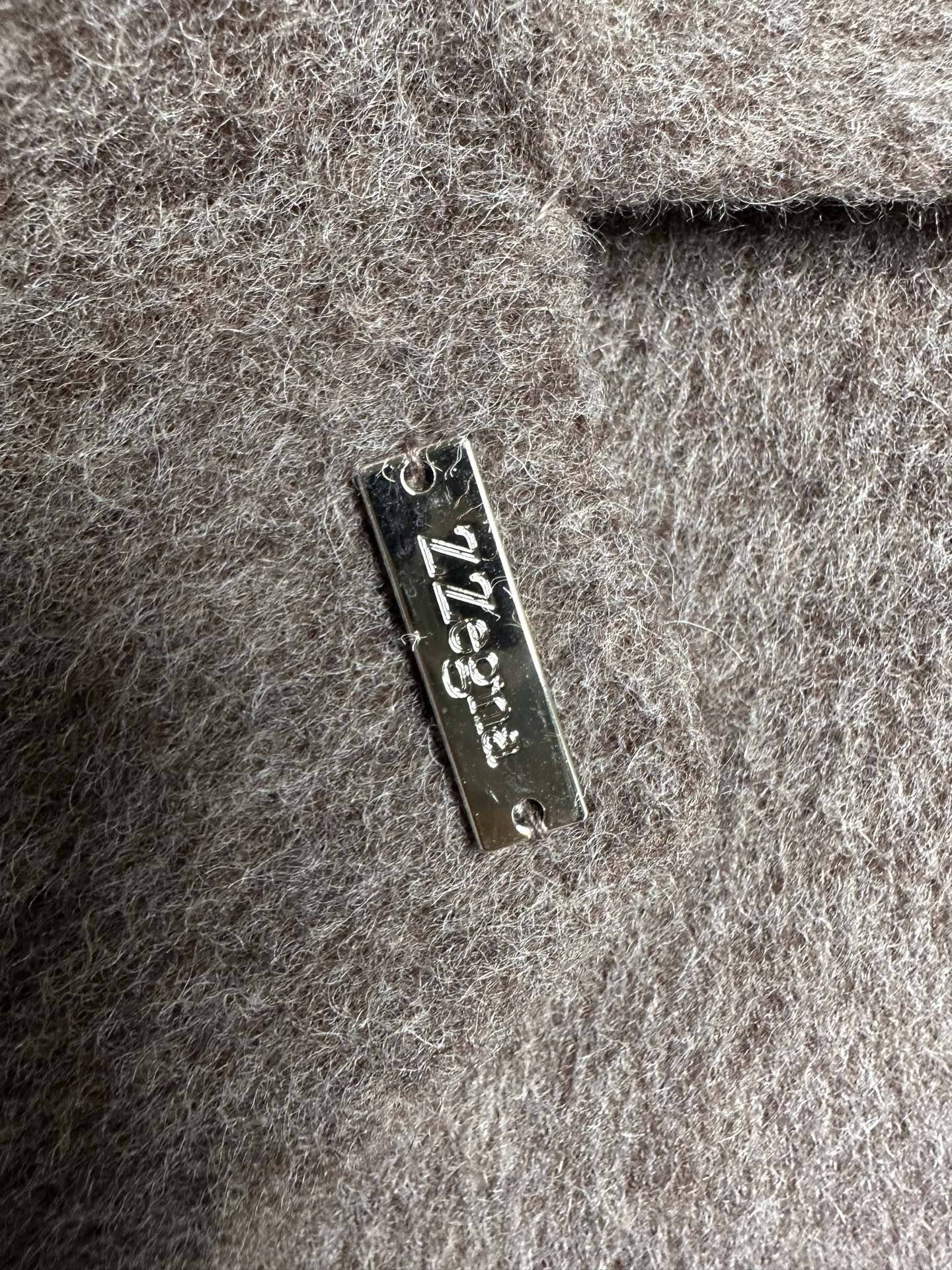 羽模式 （咖色～）ZZ杰尼亚25FW秋冬新款羊毛大衣🧥，100%羊毛大衣