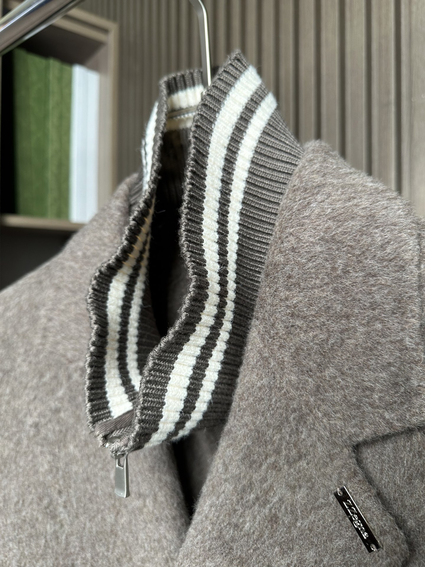 羽模式 （咖色～）ZZ杰尼亚25FW秋冬新款羊毛大衣🧥，100%羊毛大衣