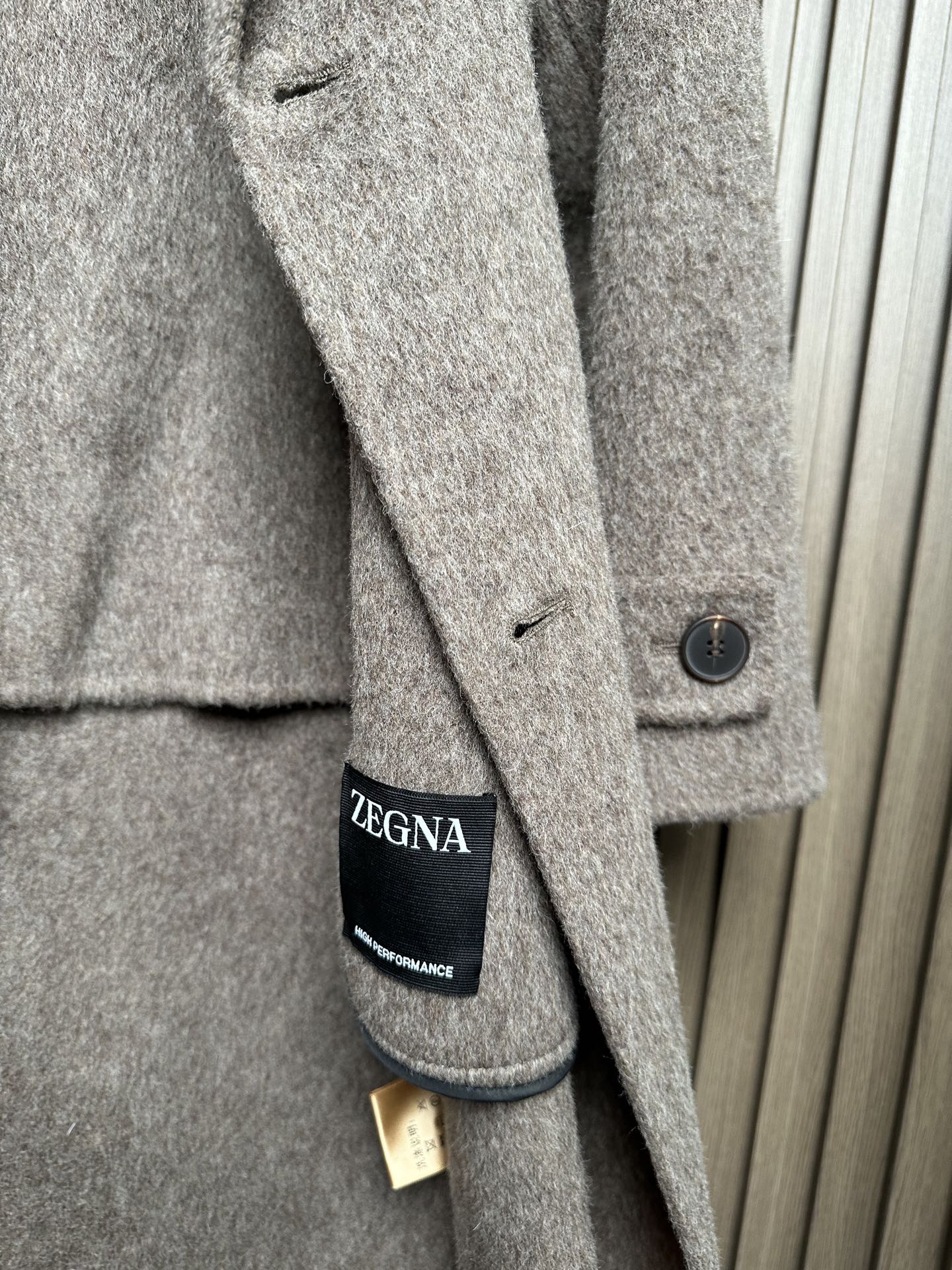 羽模式 （咖色～）ZZ杰尼亚25FW秋冬新款羊毛大衣🧥，100%羊毛大衣