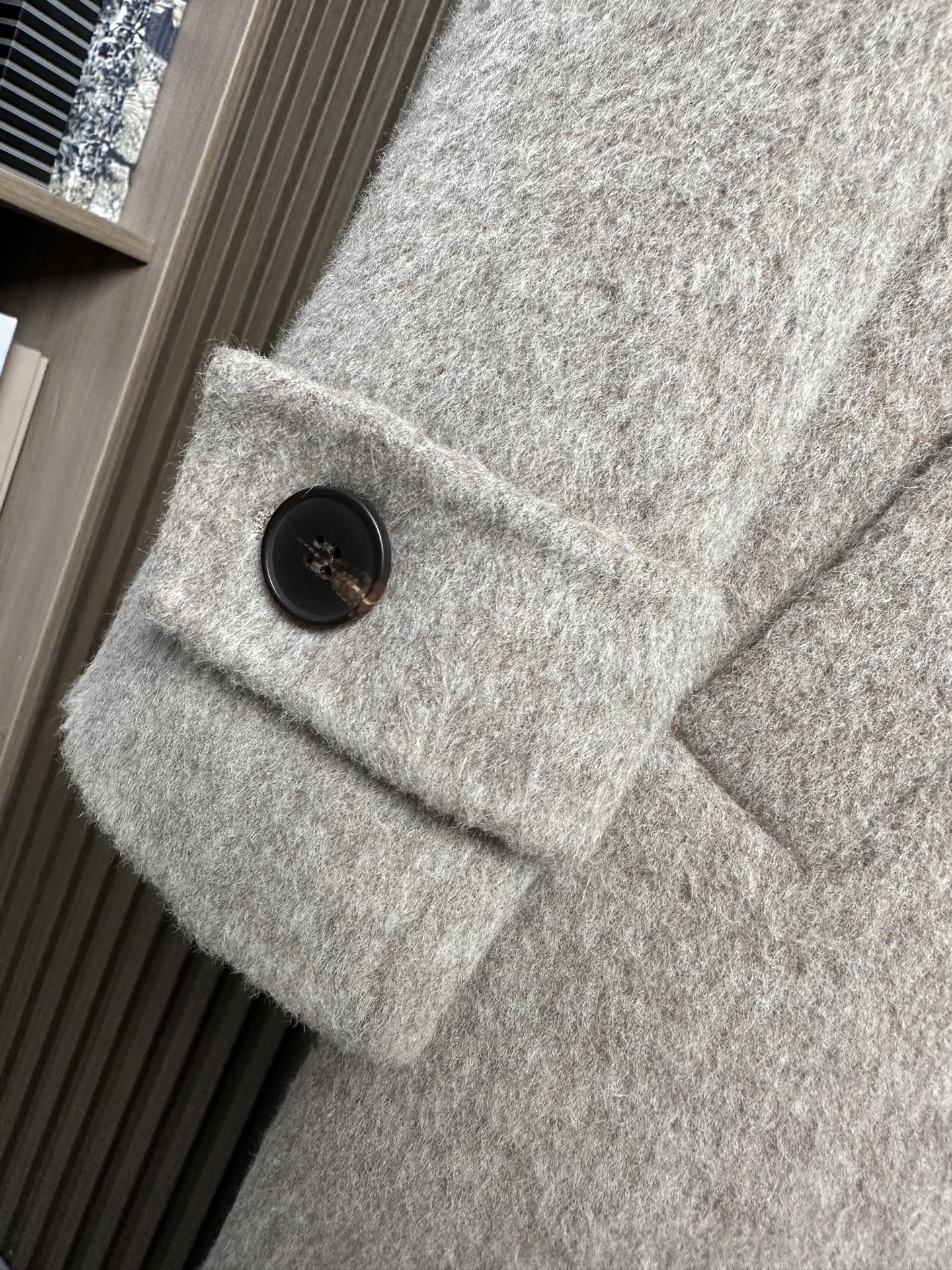 羽模式 （浅卡其～）ZZ杰尼亚25FW秋冬新款羊毛大衣🧥，100%羊毛大衣