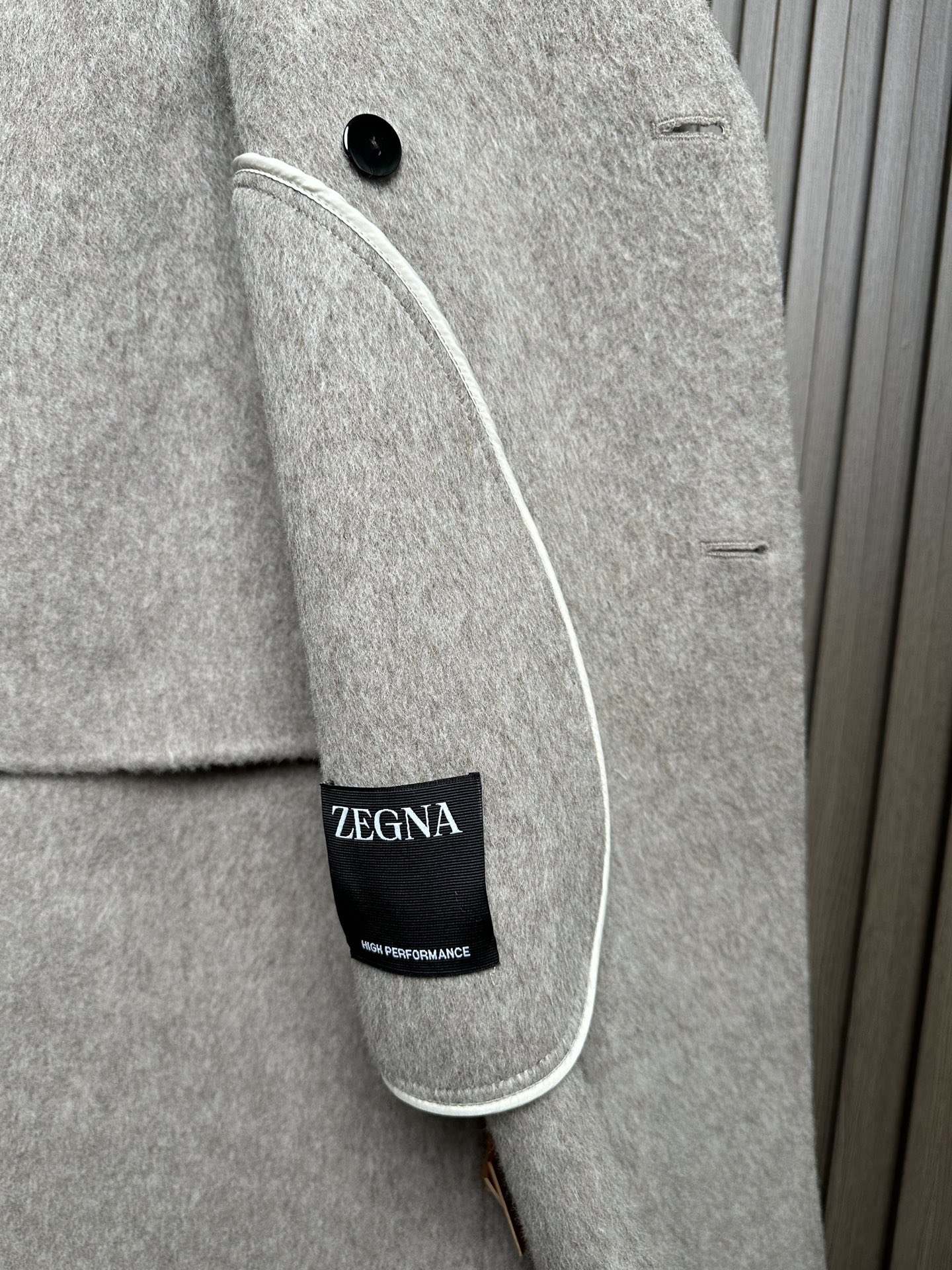 羽模式 （浅卡其～）ZZ杰尼亚25FW秋冬新款羊毛大衣🧥，100%羊毛大衣