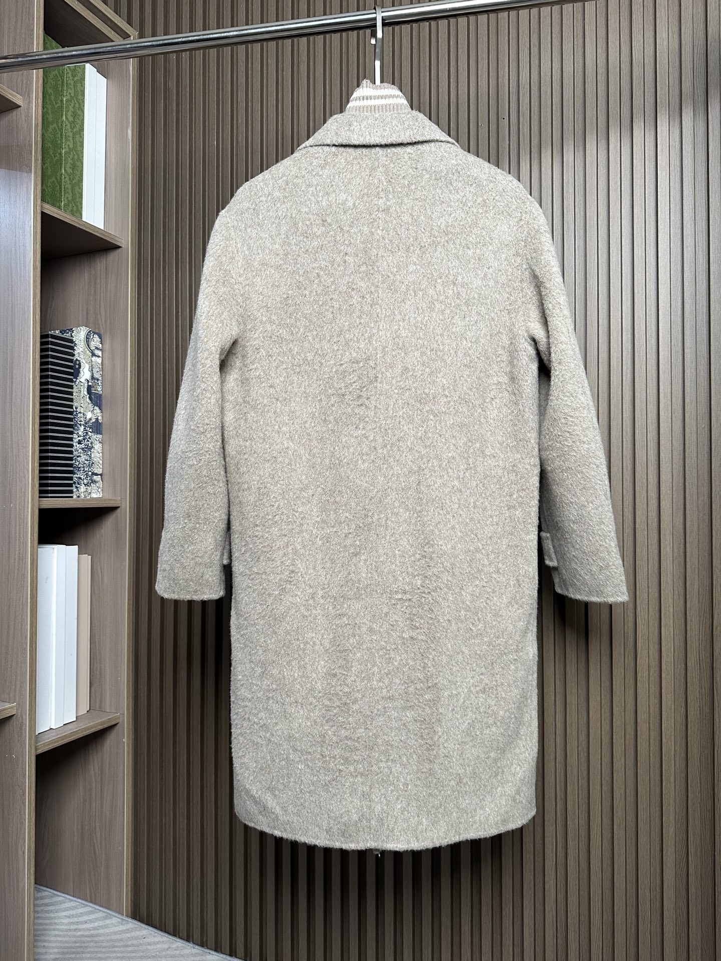 羽模式 （浅卡其～）ZZ杰尼亚25FW秋冬新款羊毛大衣🧥，100%羊毛大衣