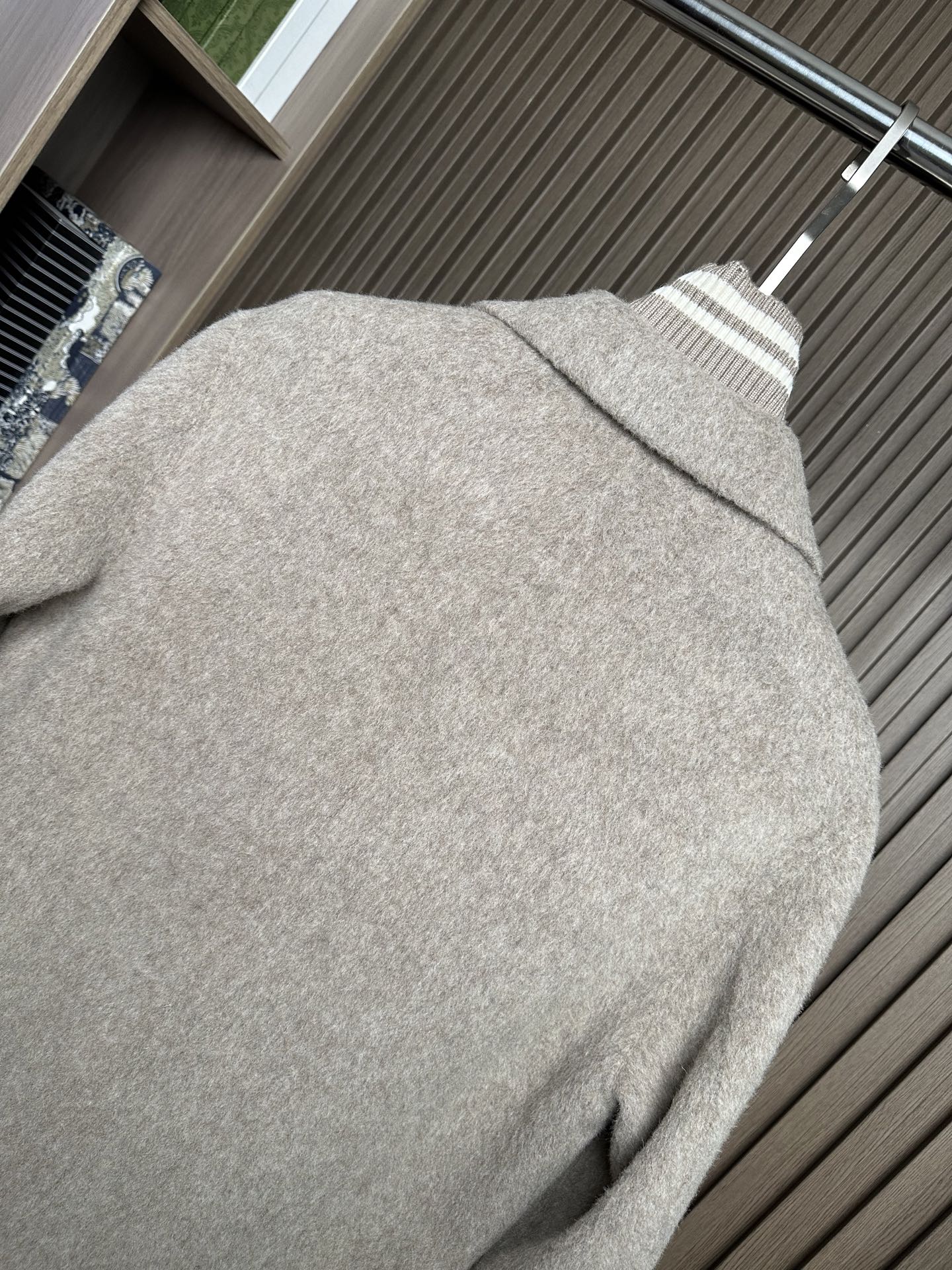 羽模式 （浅卡其～）ZZ杰尼亚25FW秋冬新款羊毛大衣🧥，100%羊毛大衣