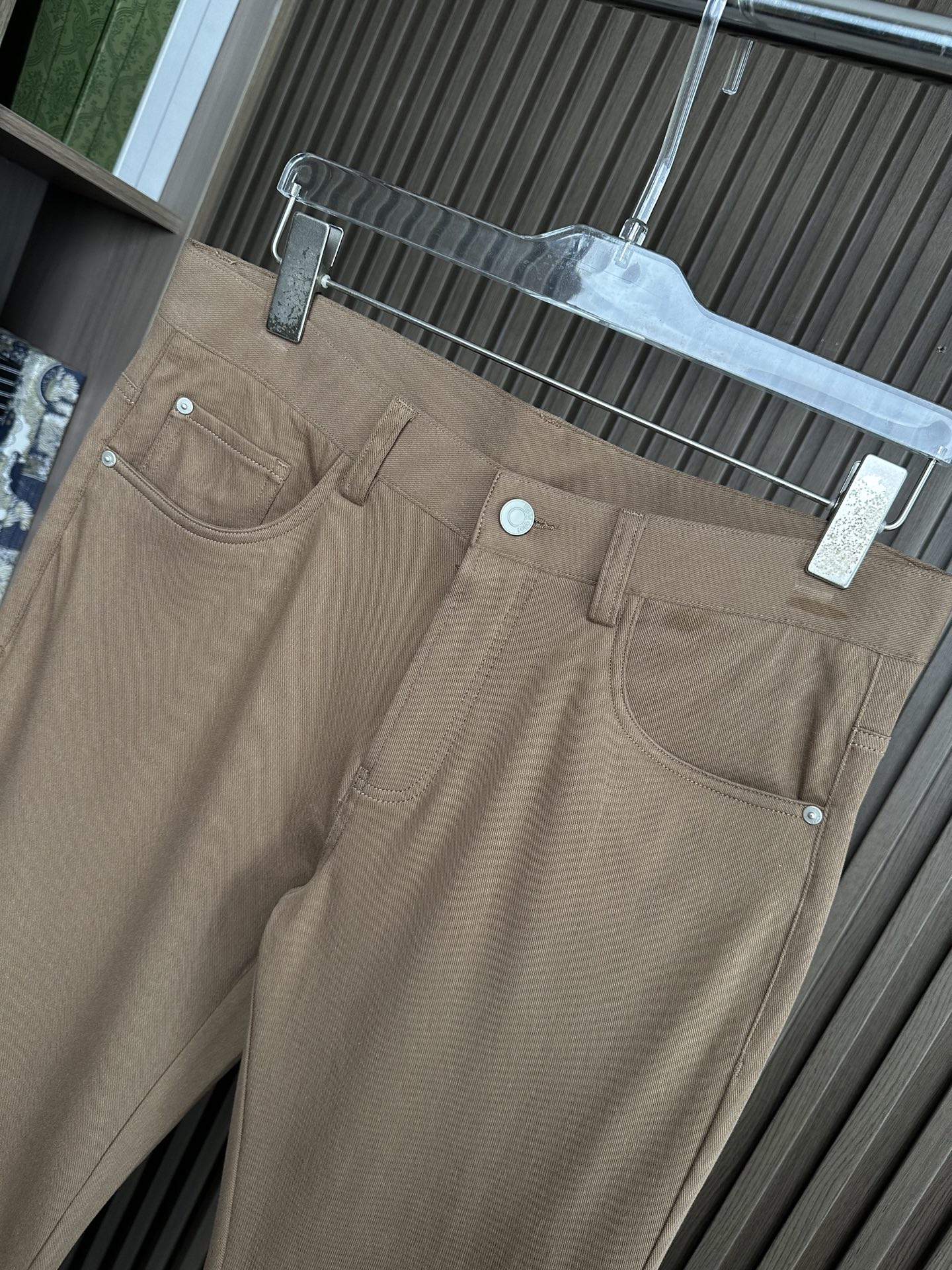 （深卡其～）Loro piana诺悠翩雅26SS早春新款五袋款休闲裤 面料精选斜纹高弹面料 柔软舒适 经