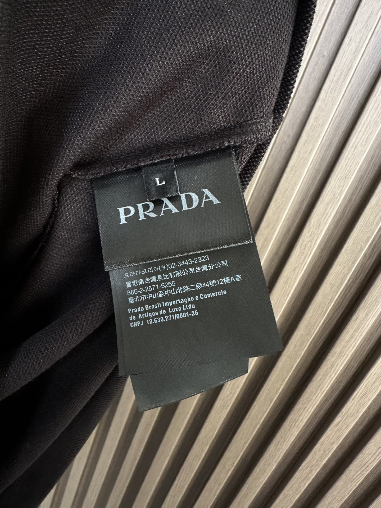 （黑色～）PD普拉达26SS春夏新款POLO