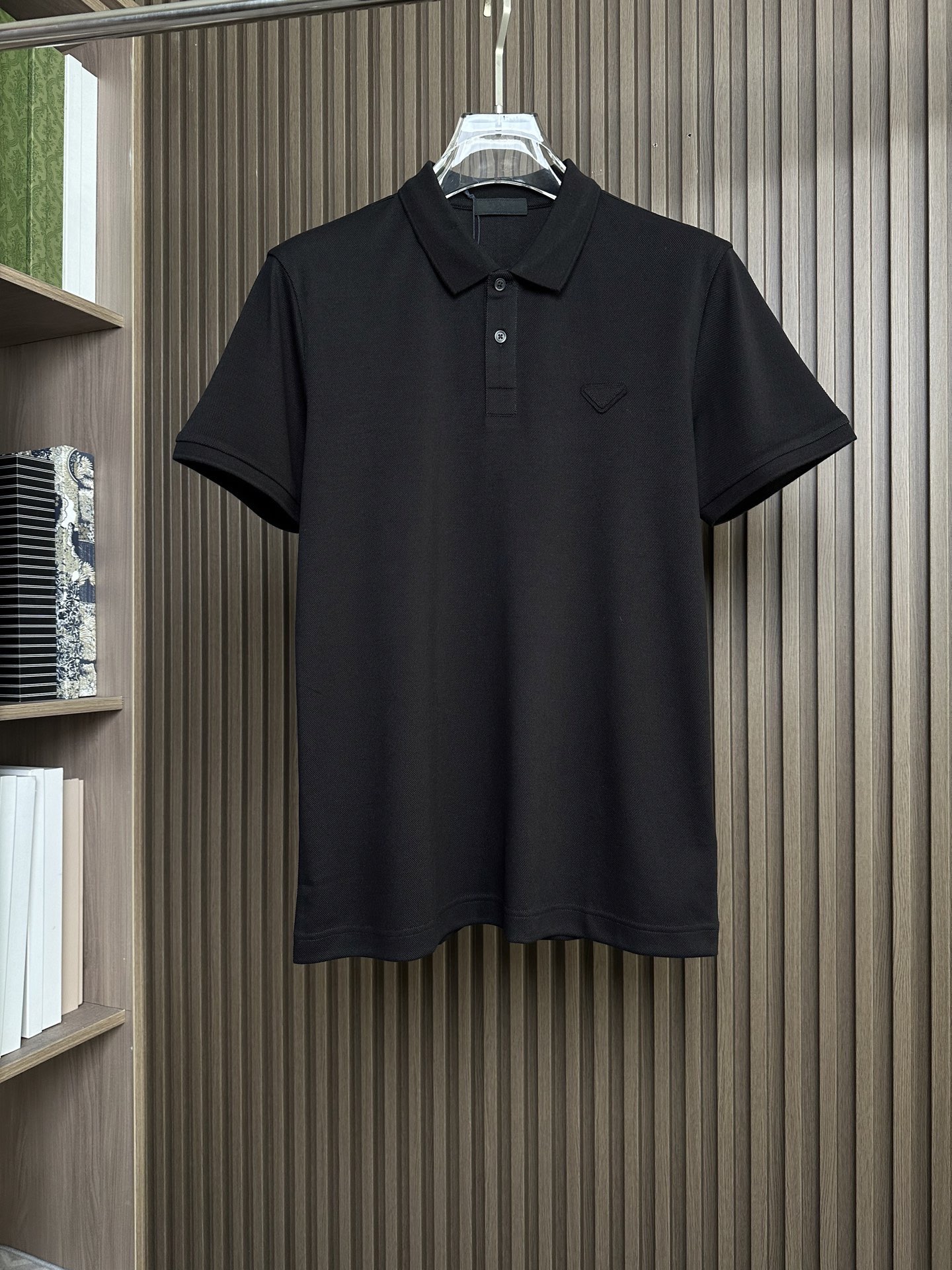 （黑色～）PD普拉达26SS春夏新款POLO
