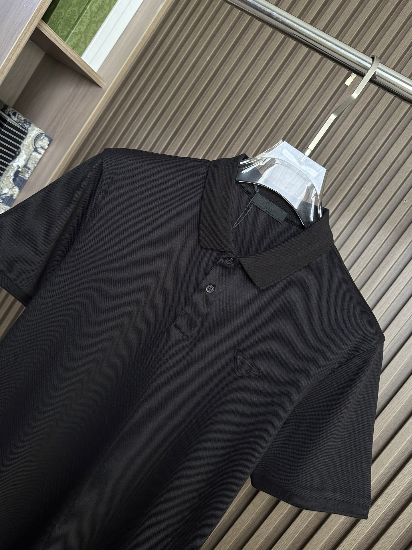 （黑色～）PD普拉达26SS春夏新款POLO