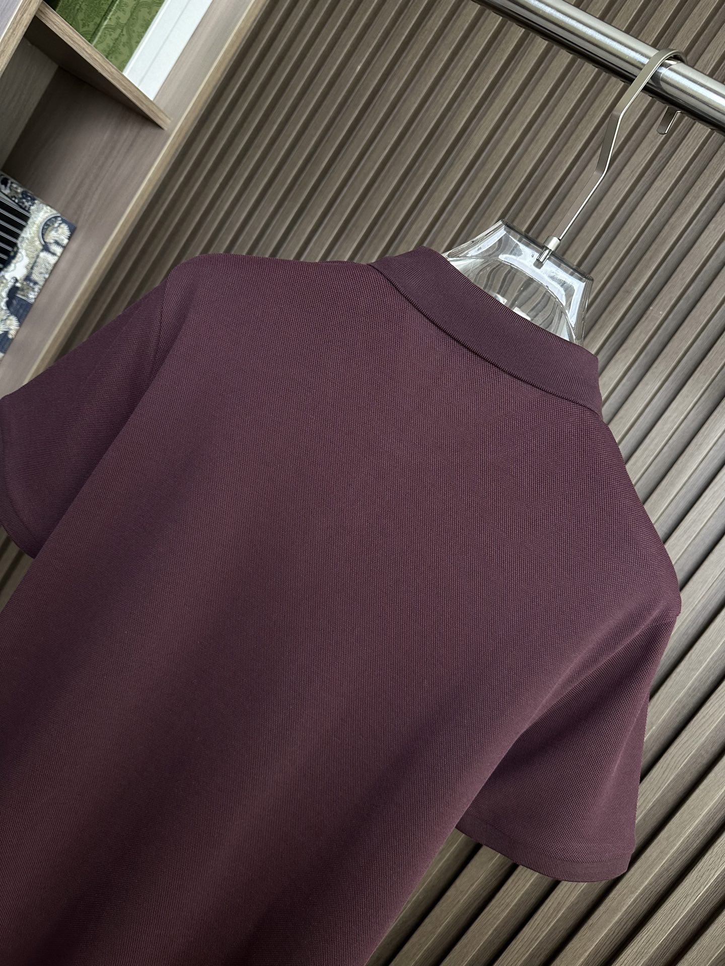 （酒红～）PD普拉达26SS春夏新款POLO