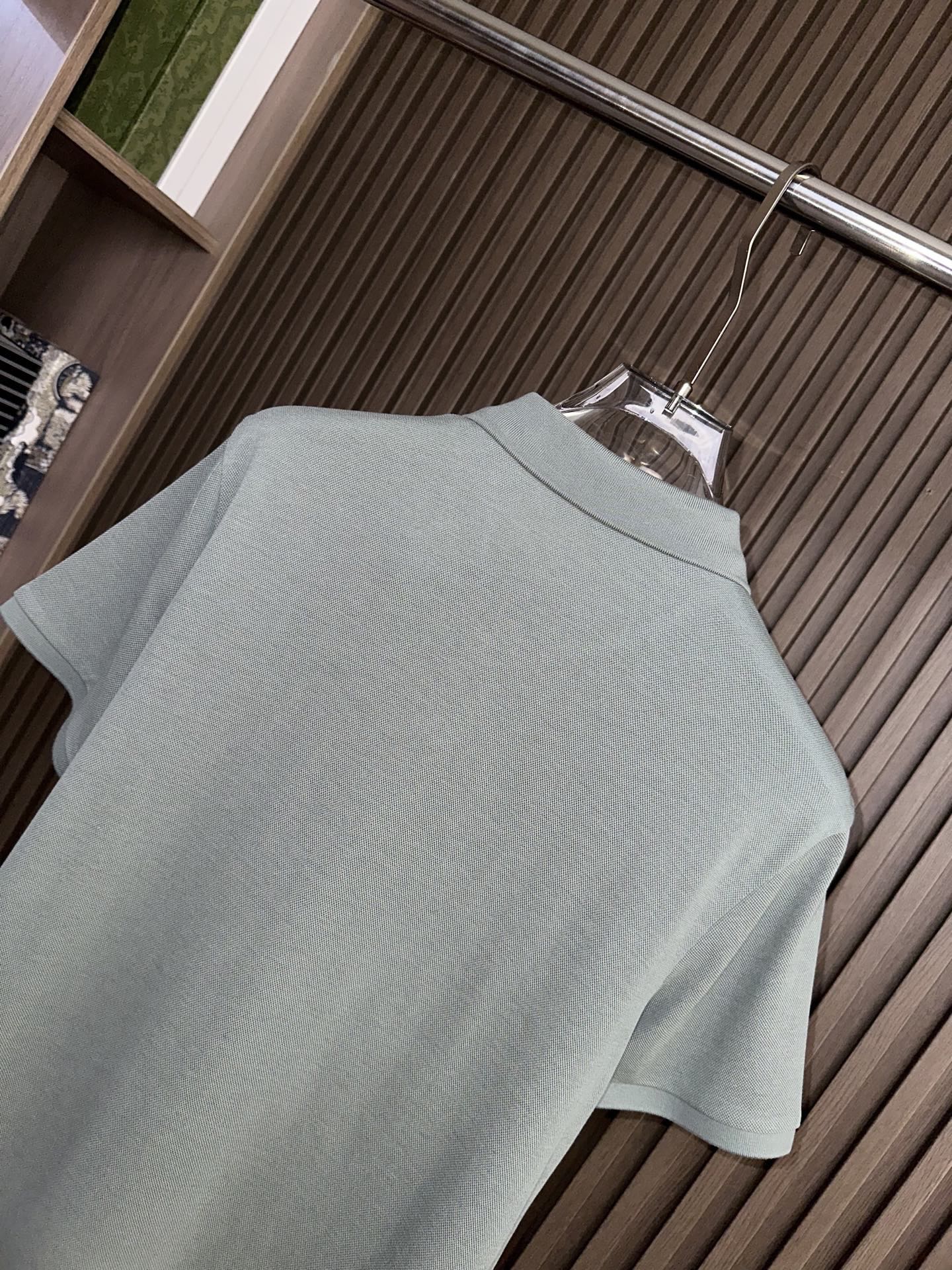 （豆绿色～～）PD普拉达26SS春夏新款POLO
